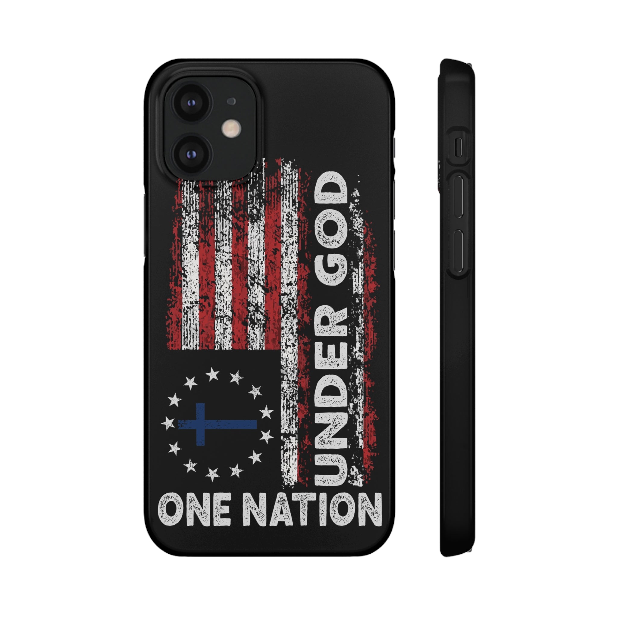 One Nation Under God American Flag - Snap Case Apple iPhone Case