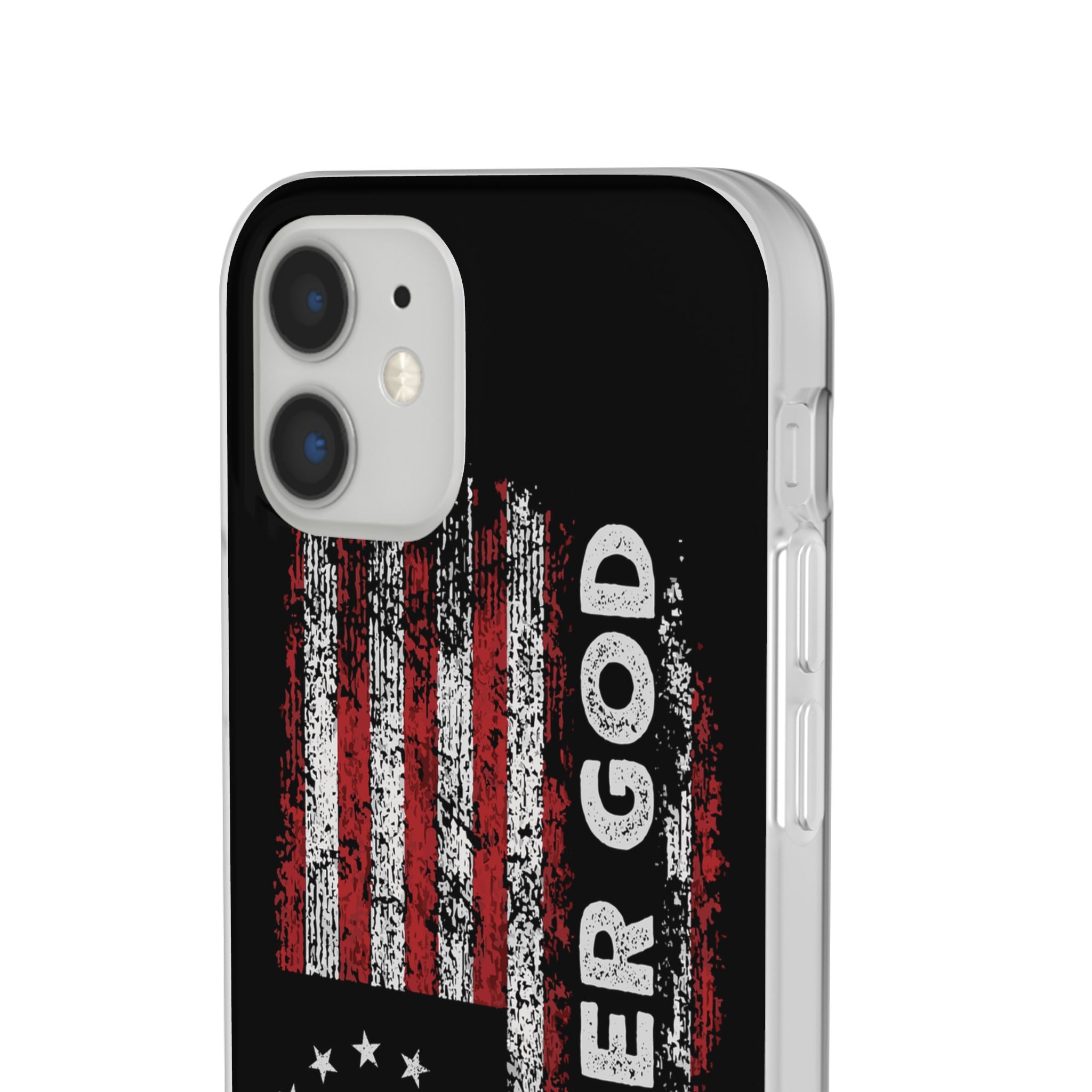 One Nation Under God American Flag - Flexi Case Apple iPhone Case