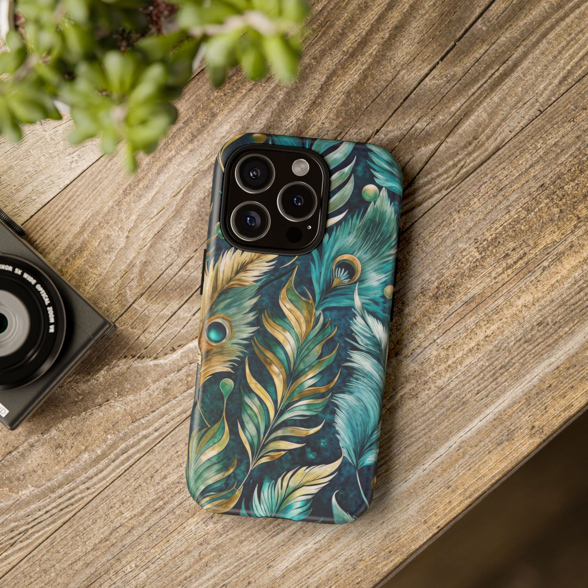 Peacock Feathers - Tough Guard Apple iPhone Case