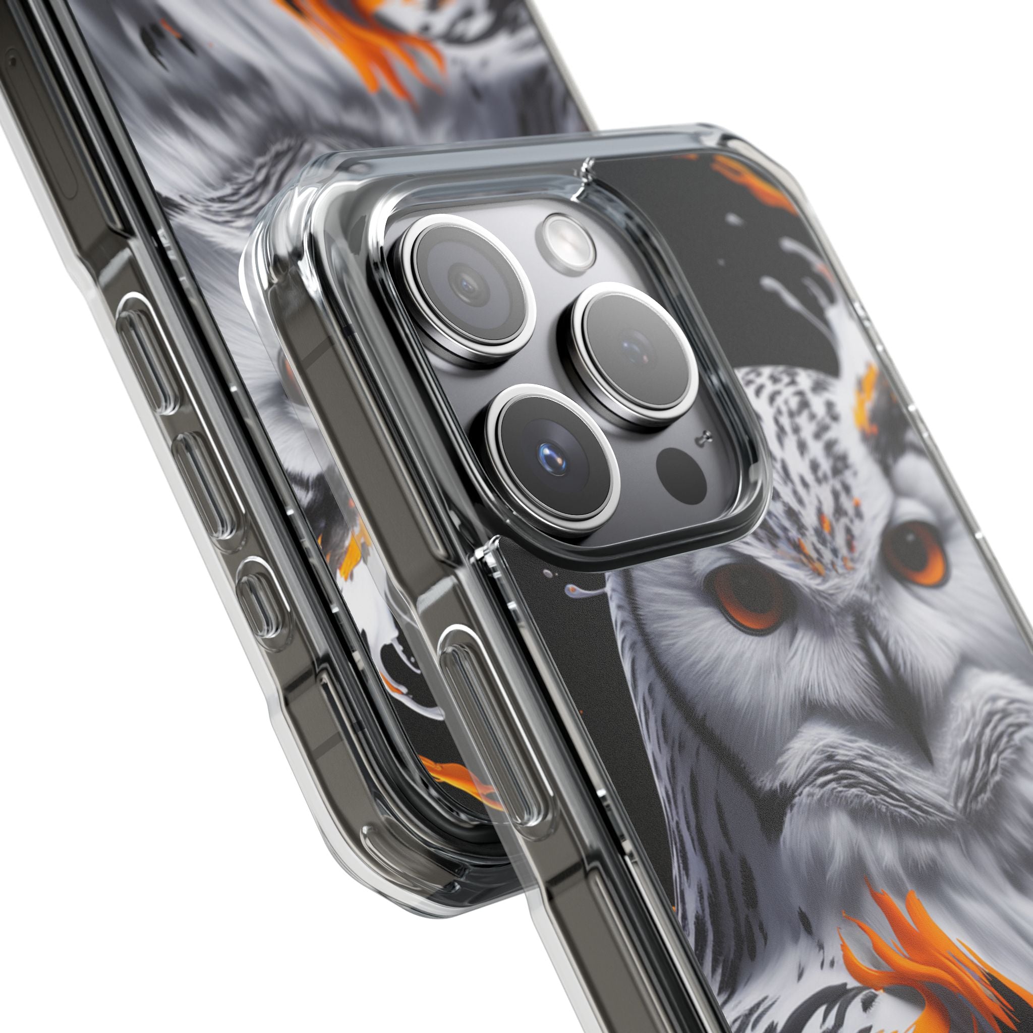 Majestic Mystic Whoo Guardian Owl - Magnetic Crystal Guard Apple iPhone Case