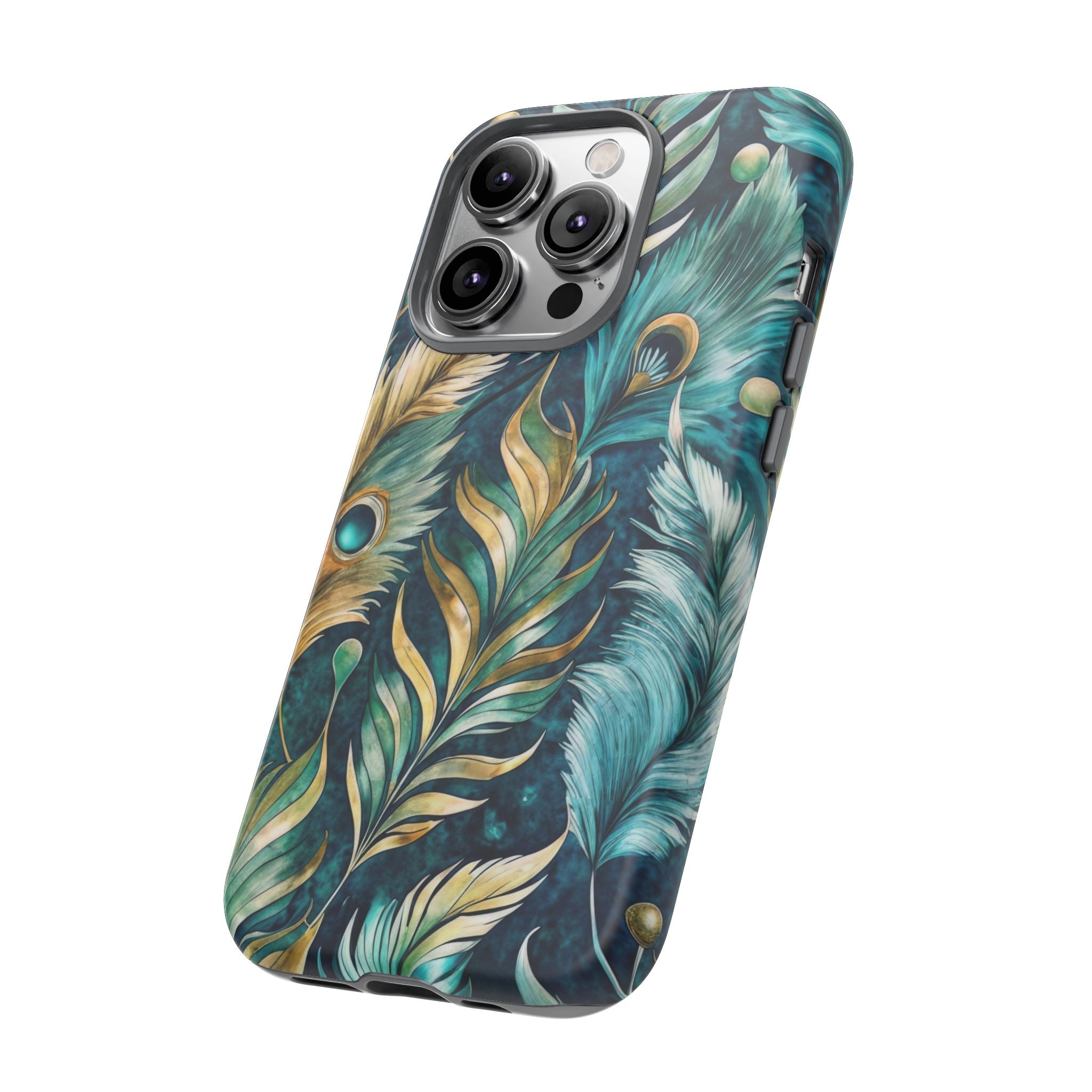 Peacock Feathers - Tough Guard Apple iPhone Case