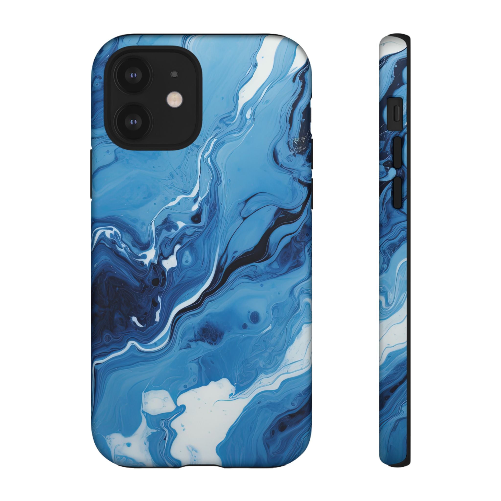 Blue Ocean Wave Marble - Tough Guard Apple iPhone Case