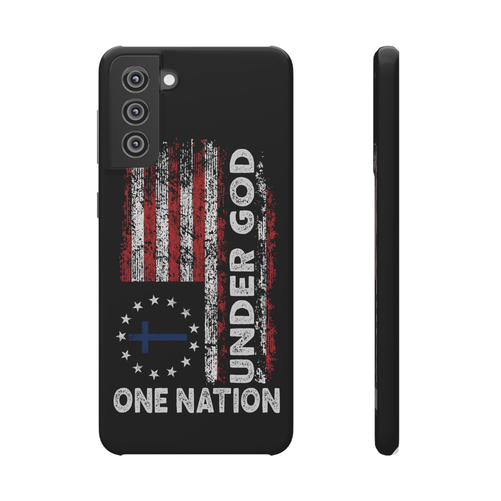One Nation Under God American Flag - Snap Case Samsung Galaxy Case