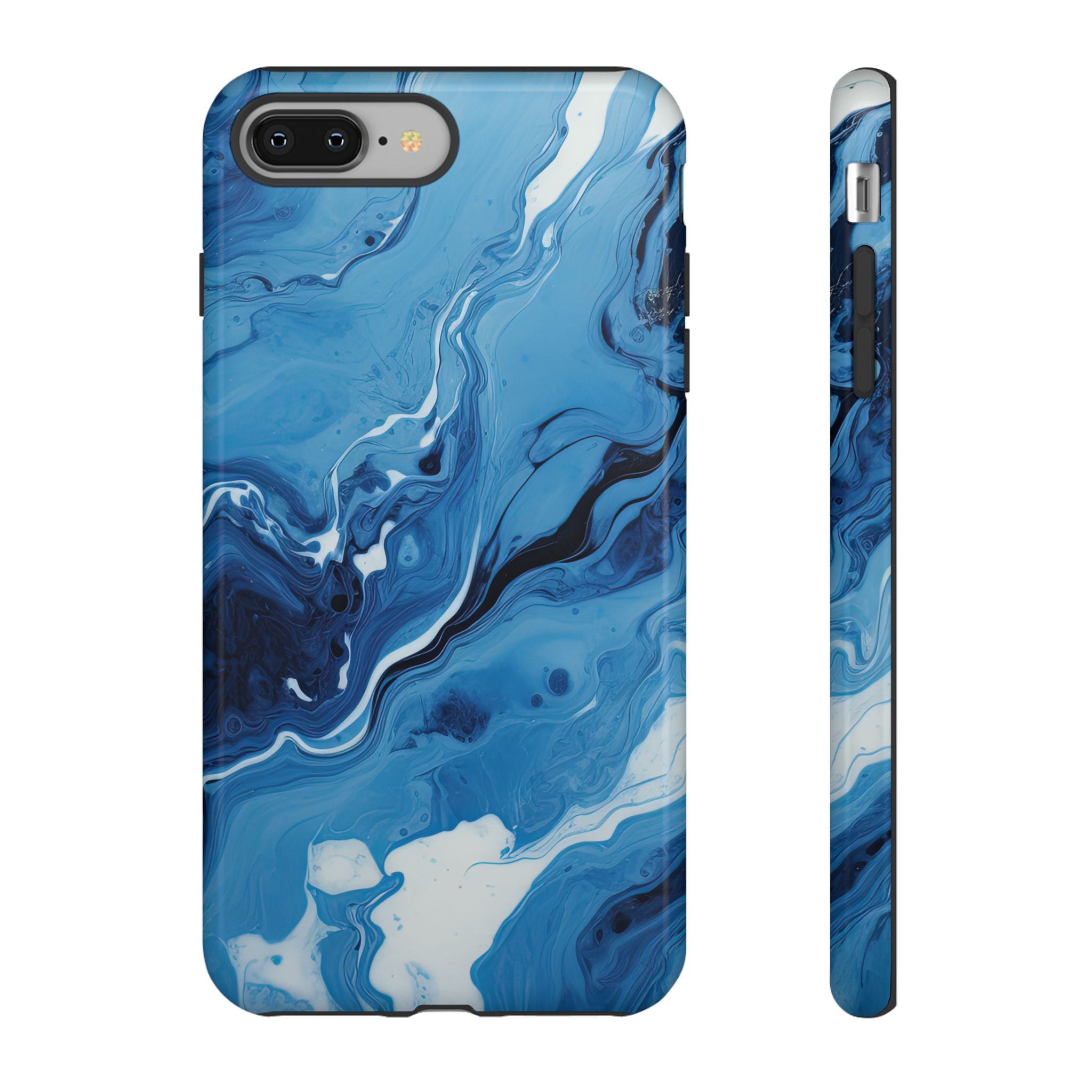 Blue Ocean Wave Marble - Tough Guard Apple iPhone Case