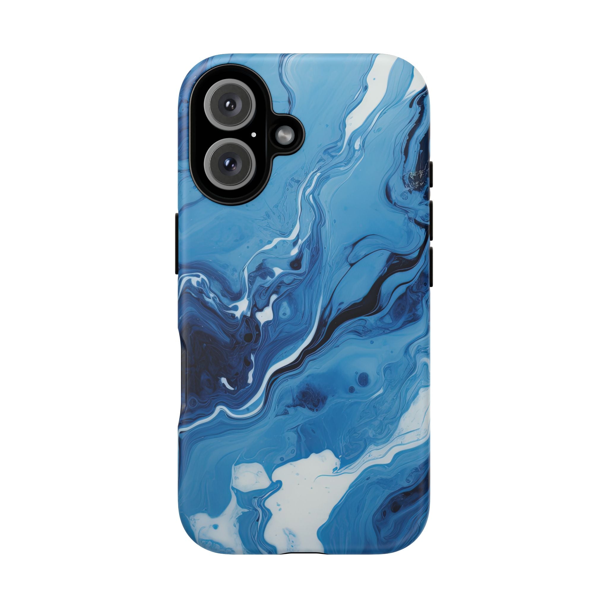 Blue Ocean Wave Marble - Tough Guard Apple iPhone Case
