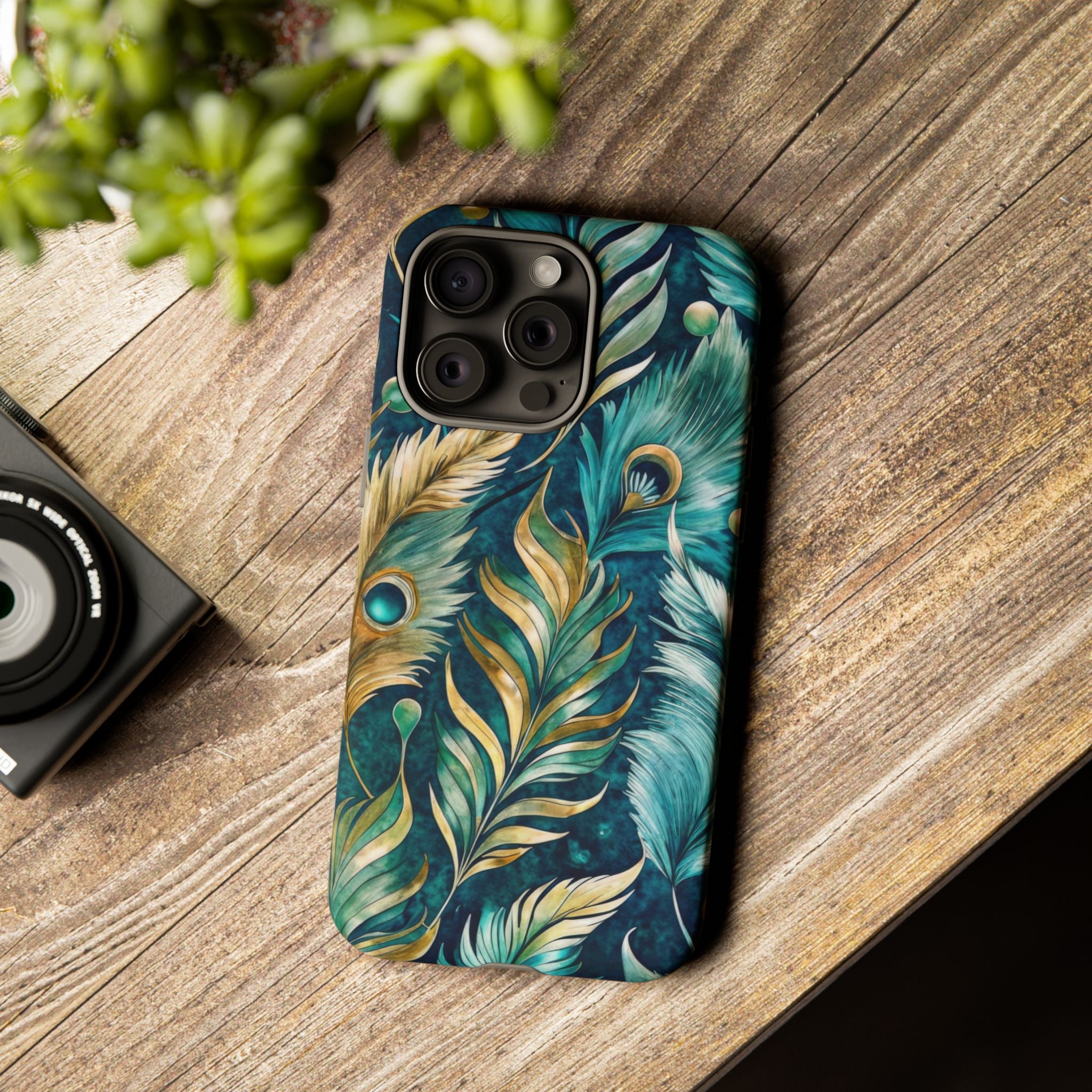 Peacock Feathers - Tough Guard Apple iPhone Case