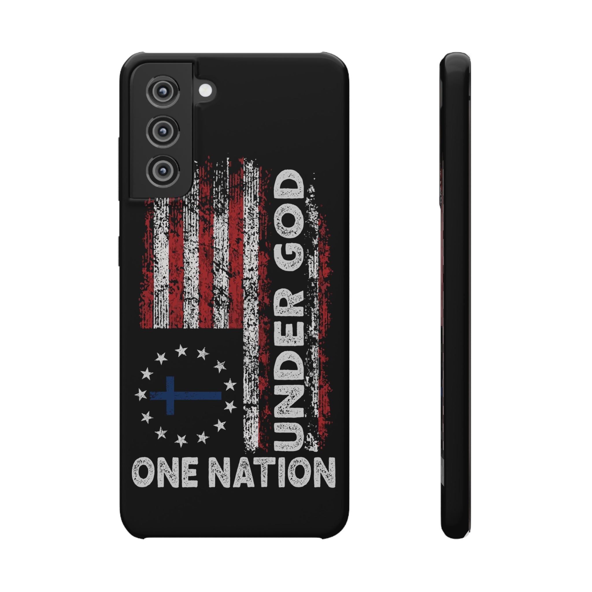 One Nation Under God American Flag - Snap Case Samsung Galaxy Case