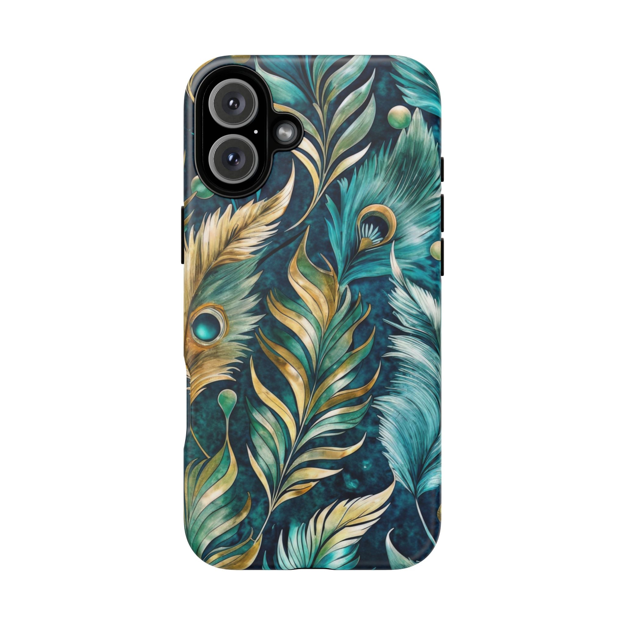 Peacock Feathers - Tough Guard Apple iPhone Case