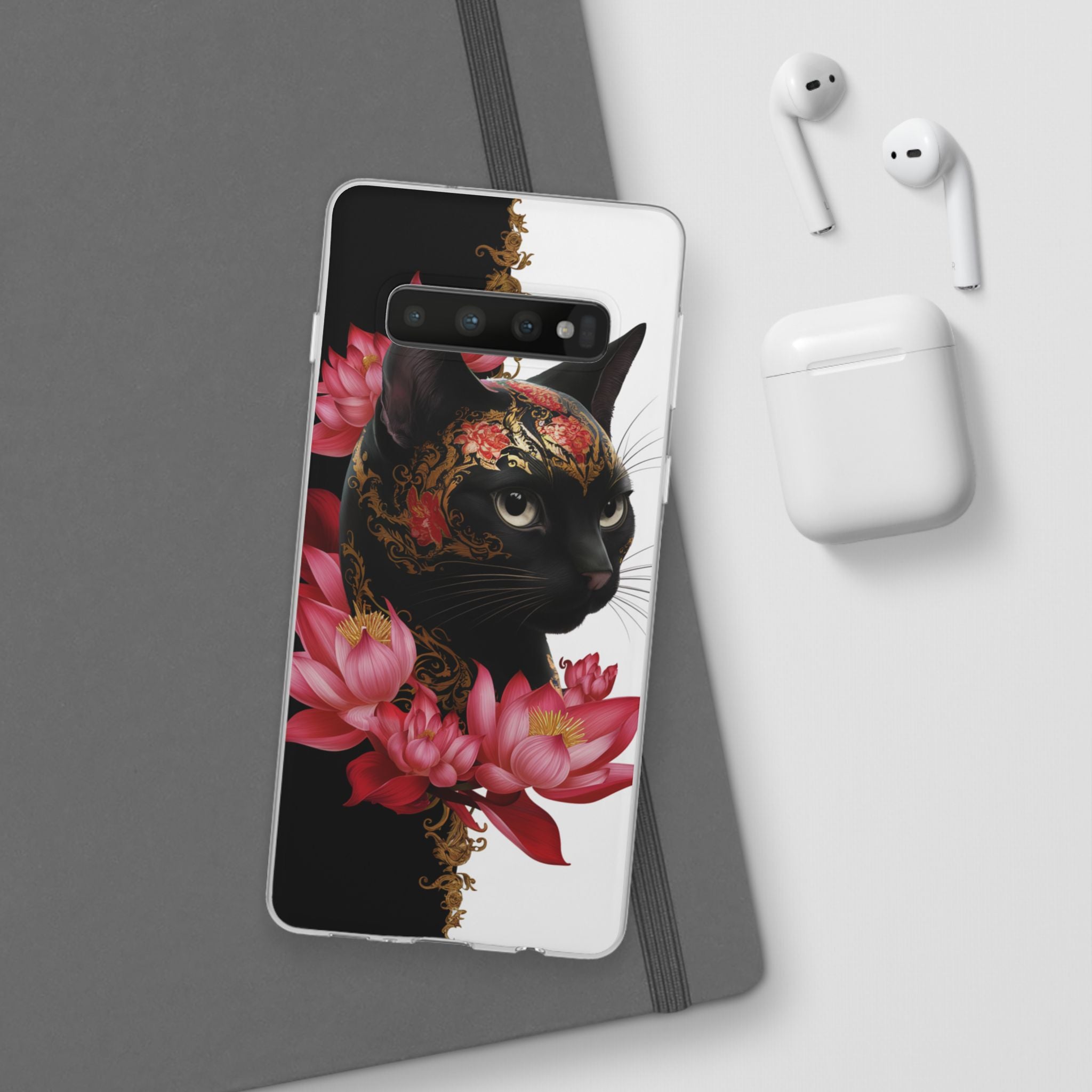 Yin & Yang Mystic Cat - Flexi Case Samsung Galaxy Case