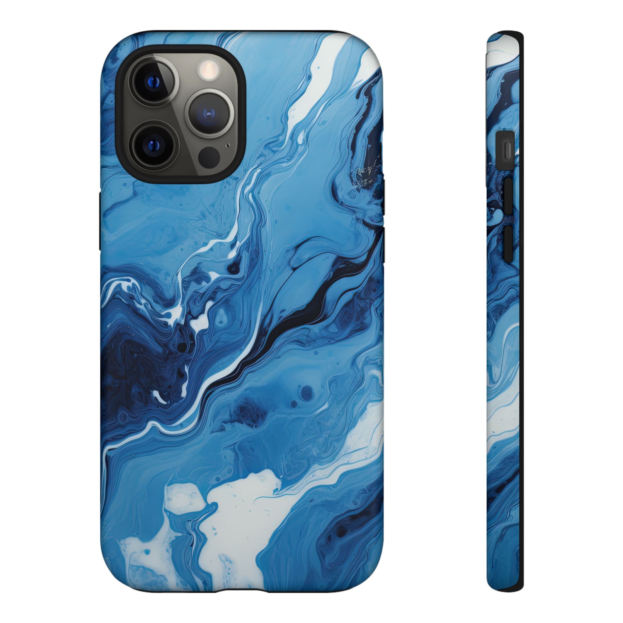 Blue Ocean Wave Marble - Tough Guard Apple iPhone Case