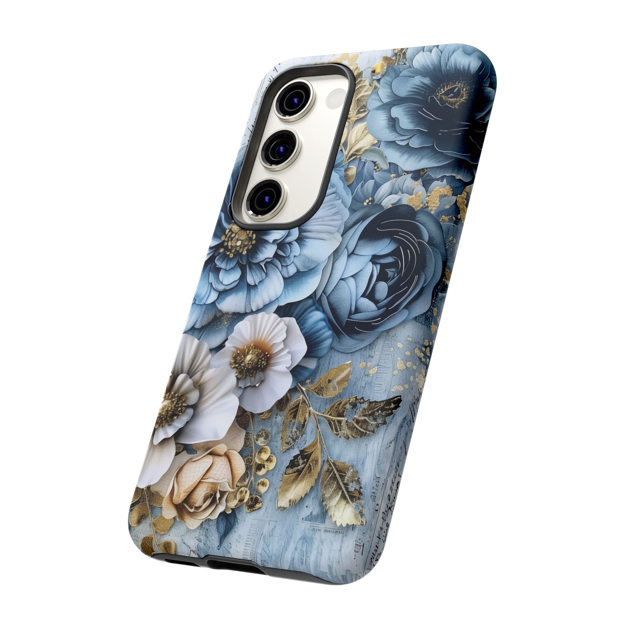 Blooming Blue Floral Bouquet - Tough Guard Samsung Galaxy Case