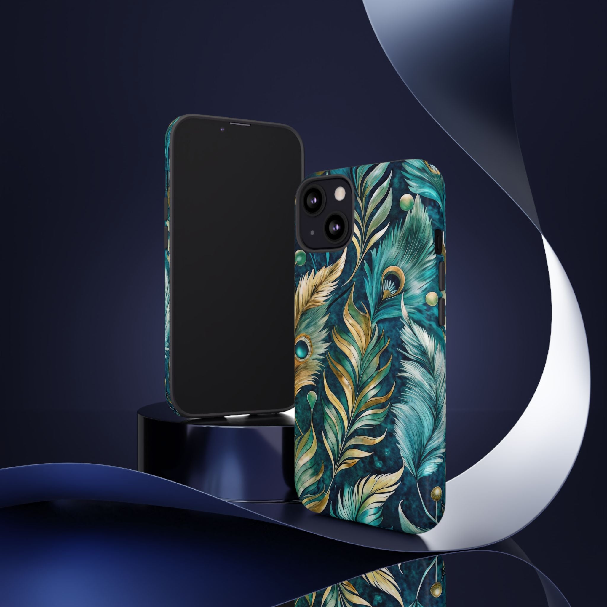 Peacock Feathers - Tough Guard Apple iPhone Case