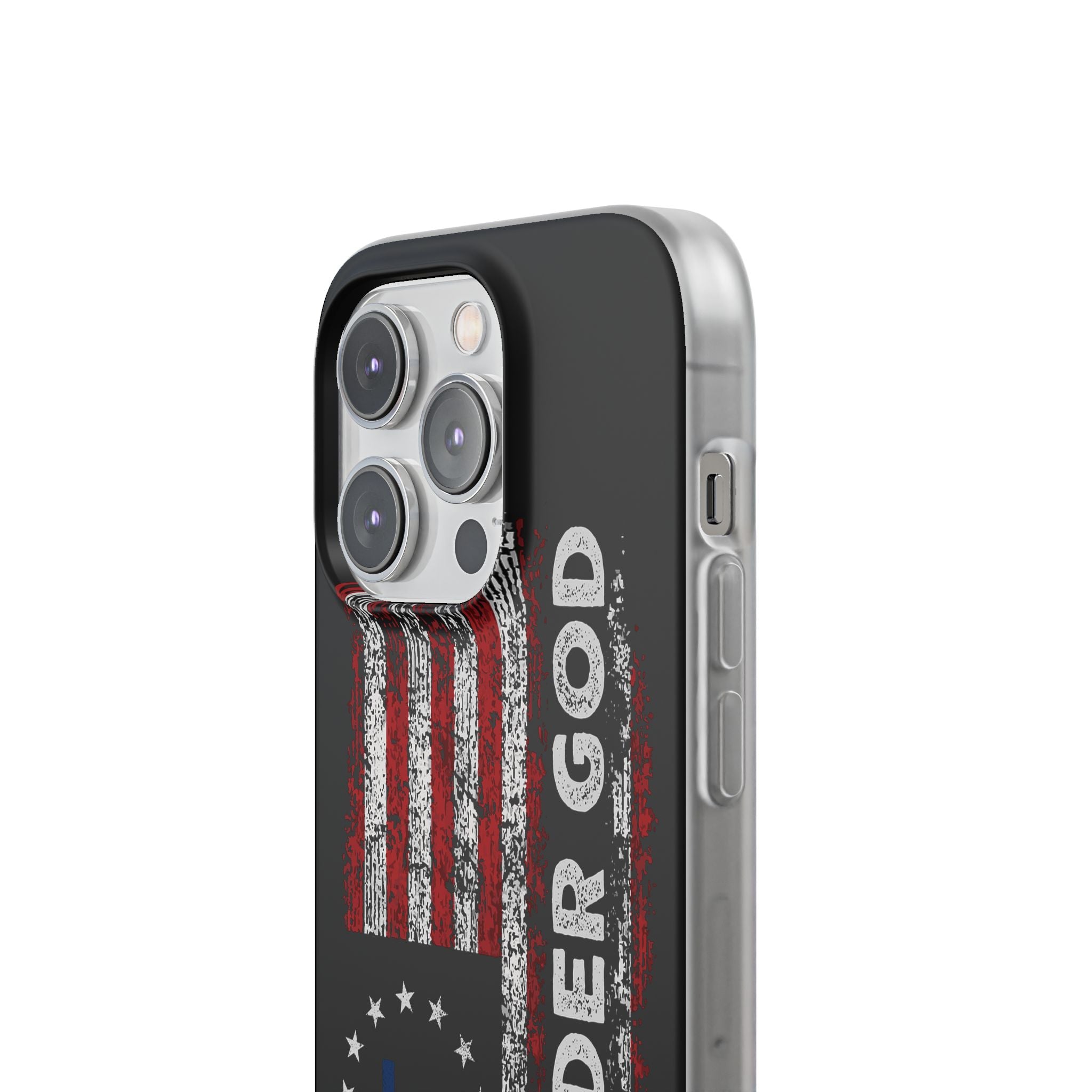 One Nation Under God American Flag - Flexi Case Apple iPhone Case