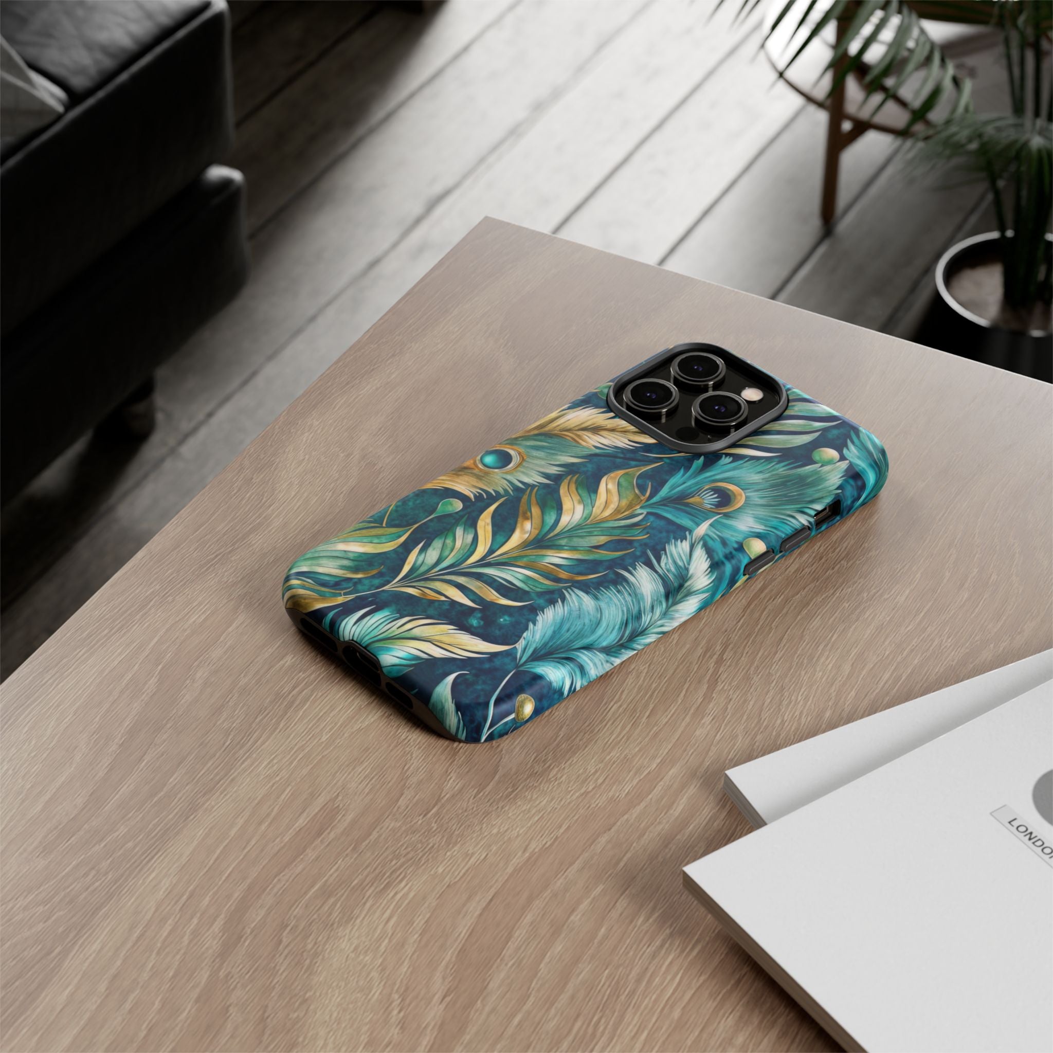 Peacock Feathers - Tough Guard Apple iPhone Case