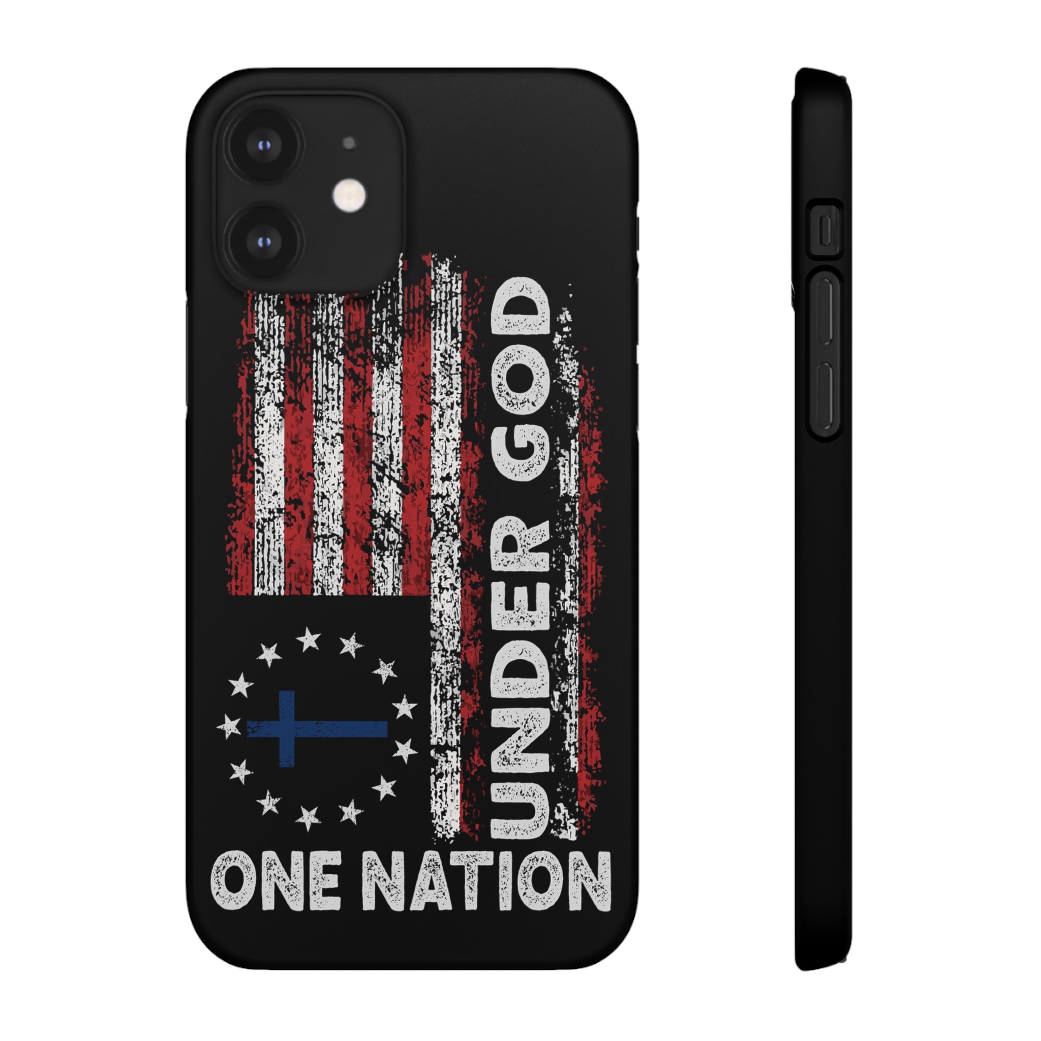 One Nation Under God American Flag - Snap Case Apple iPhone Case