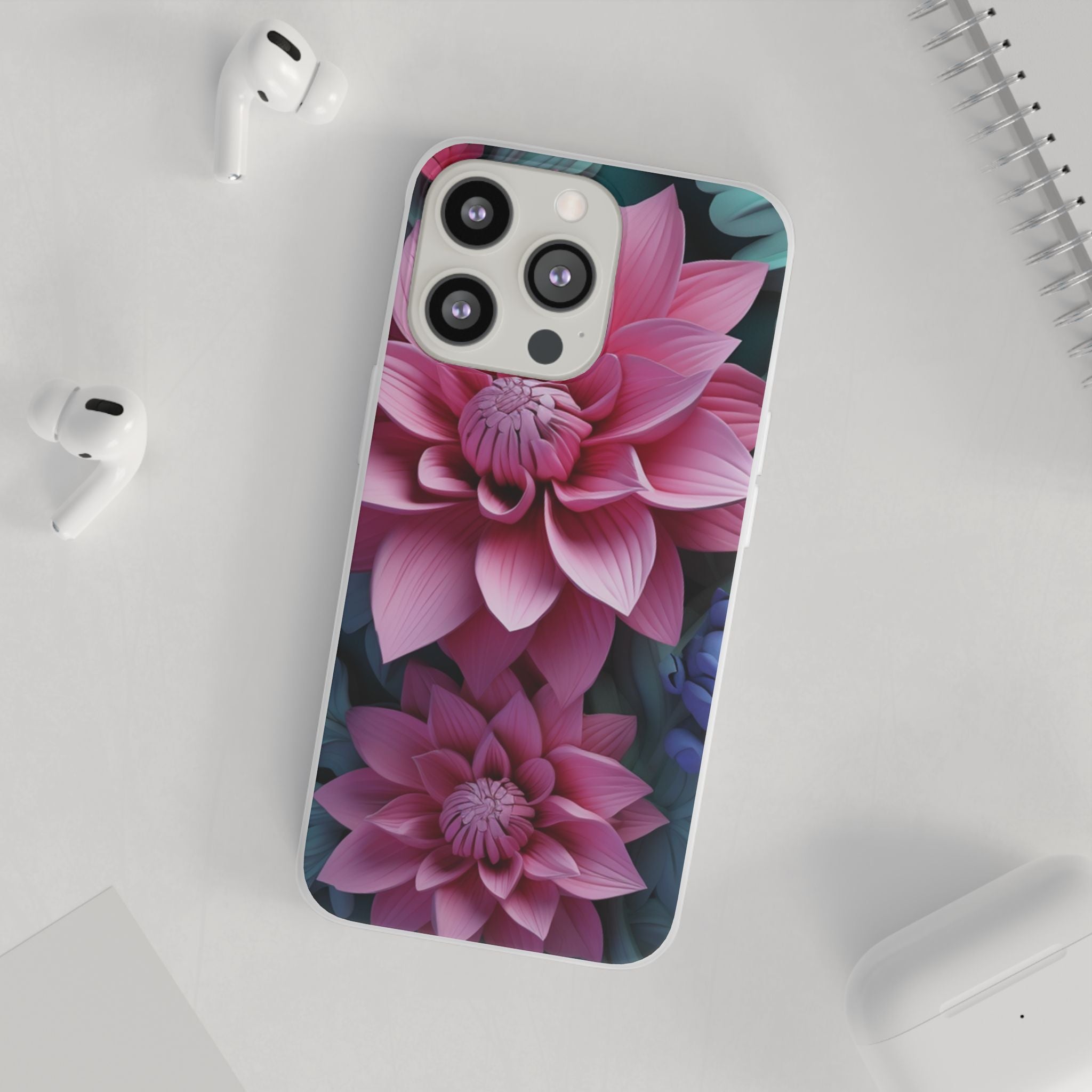 Tropical Pink Flower Flexi Case - Apple iPhone Case