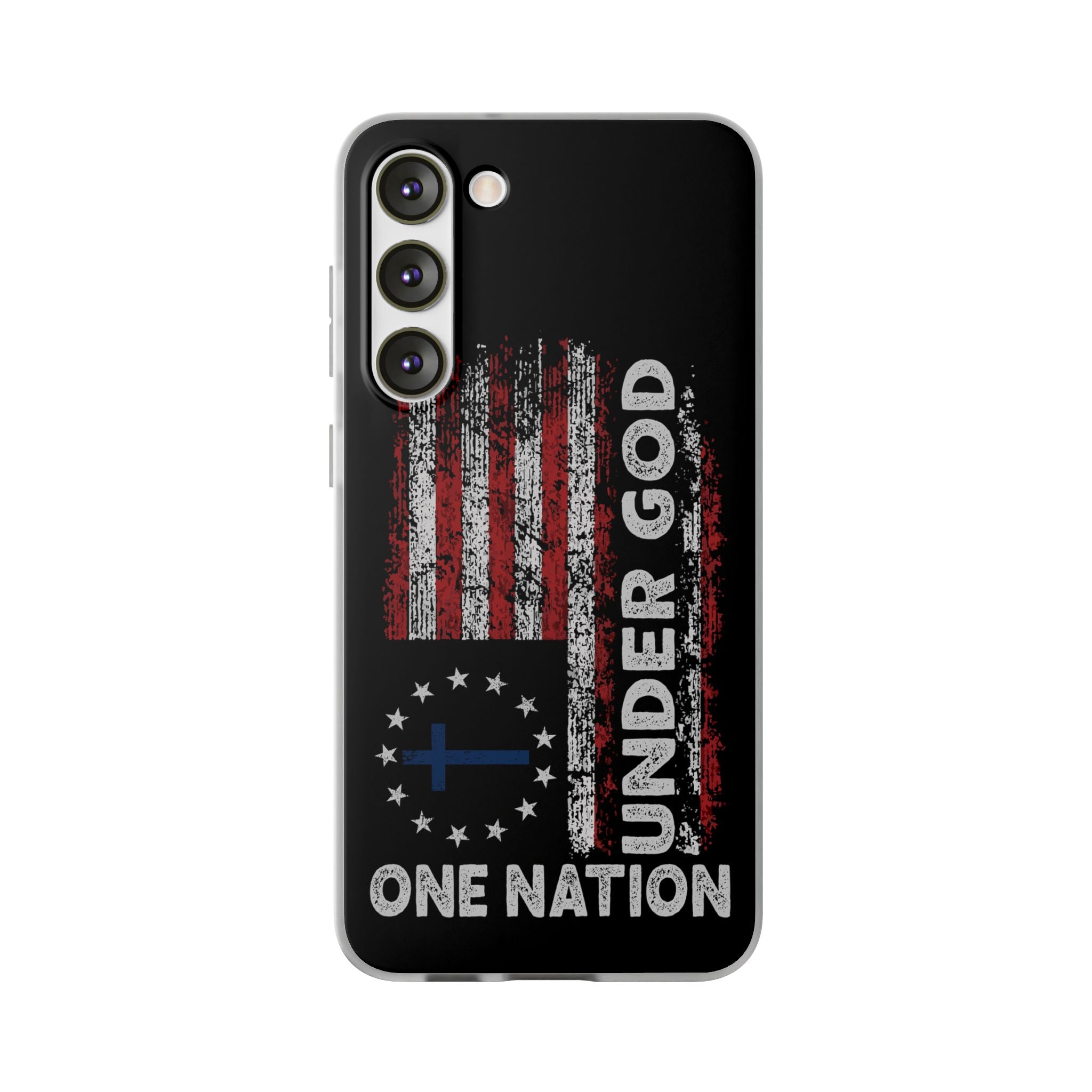 One Nation Under God American Flag - Flexi Case Samsung Galaxy Case