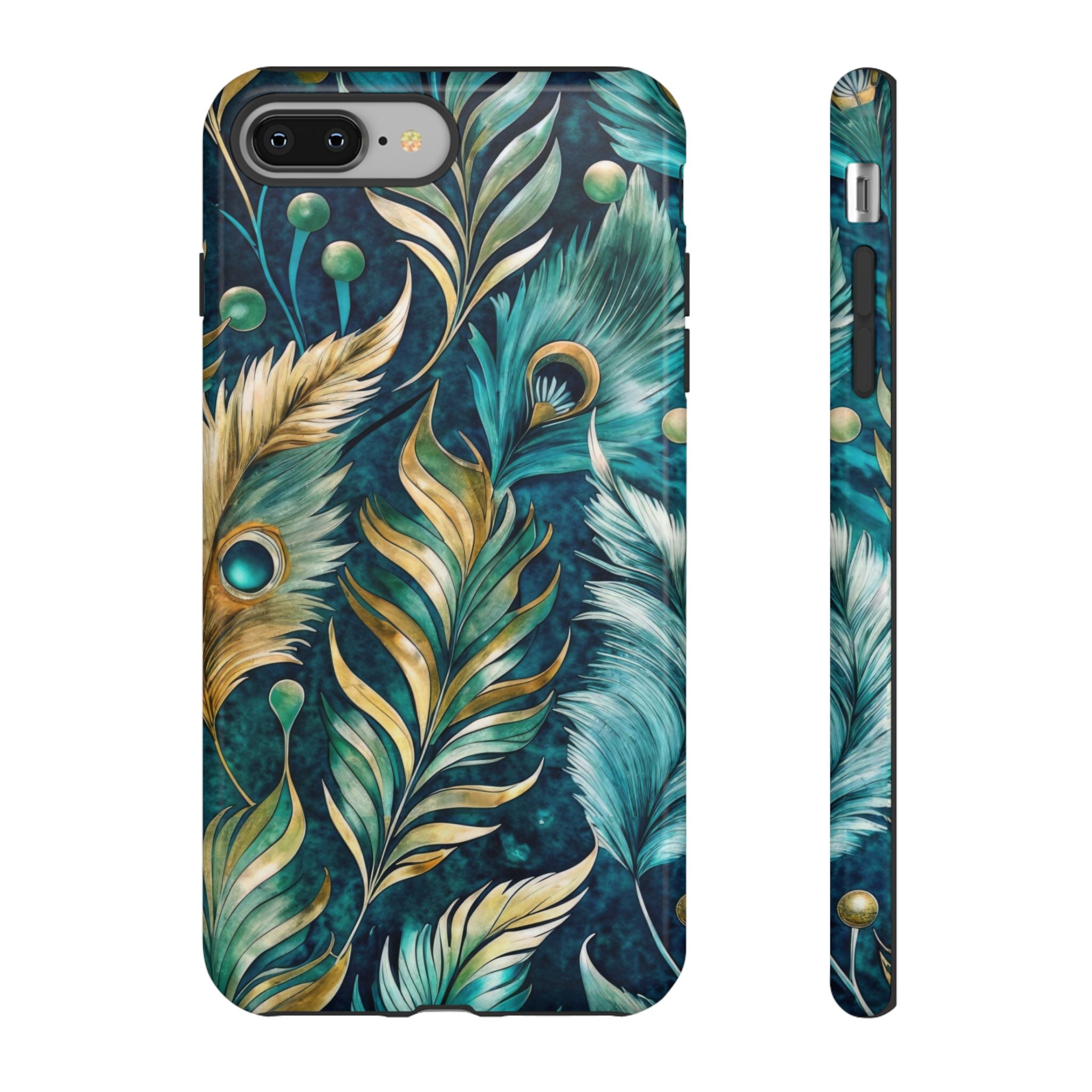 Peacock Feathers - Tough Guard Apple iPhone Case