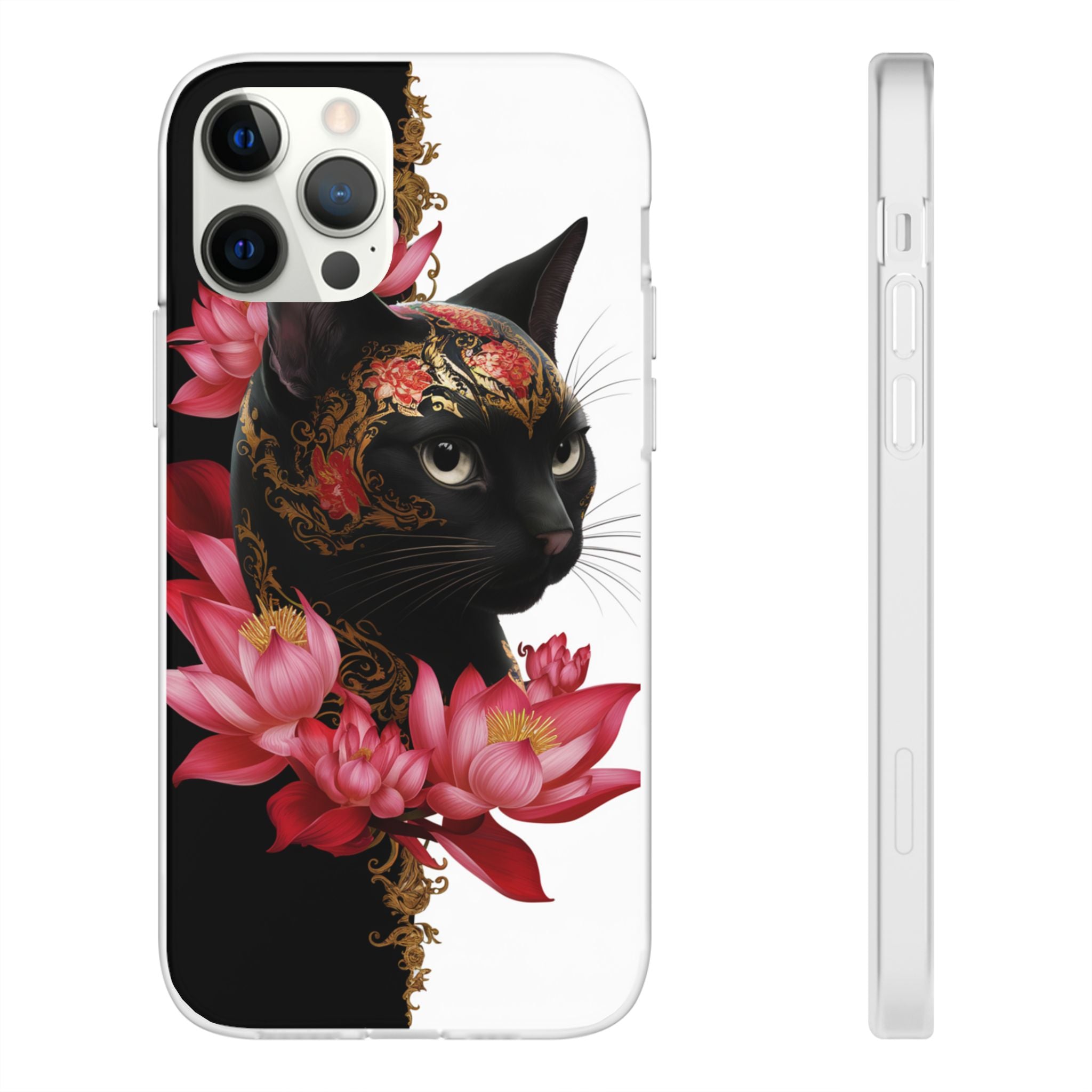 Yin & Yang Mystic Cat - Flexi Case Apple iPhone Case