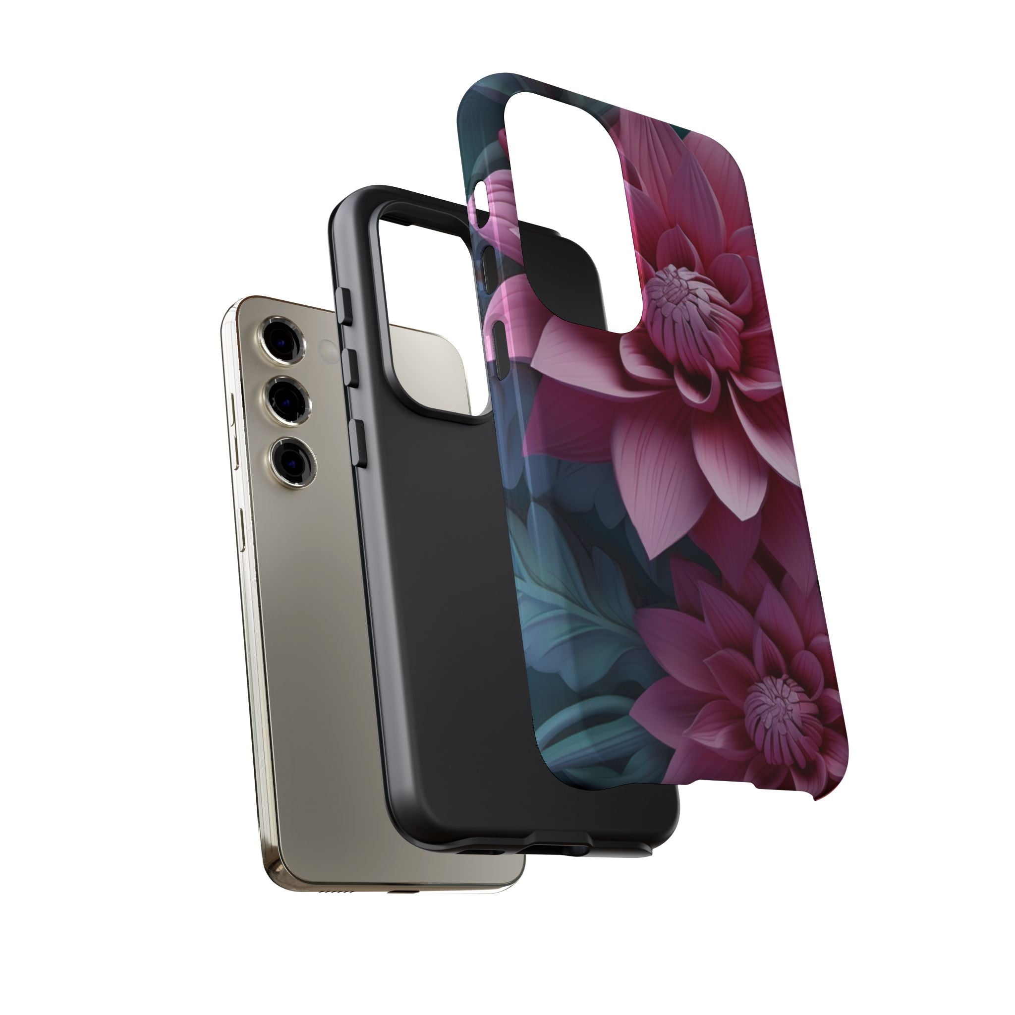 Tropical Pink Flower - Tough Guard Samsung Galaxy Case