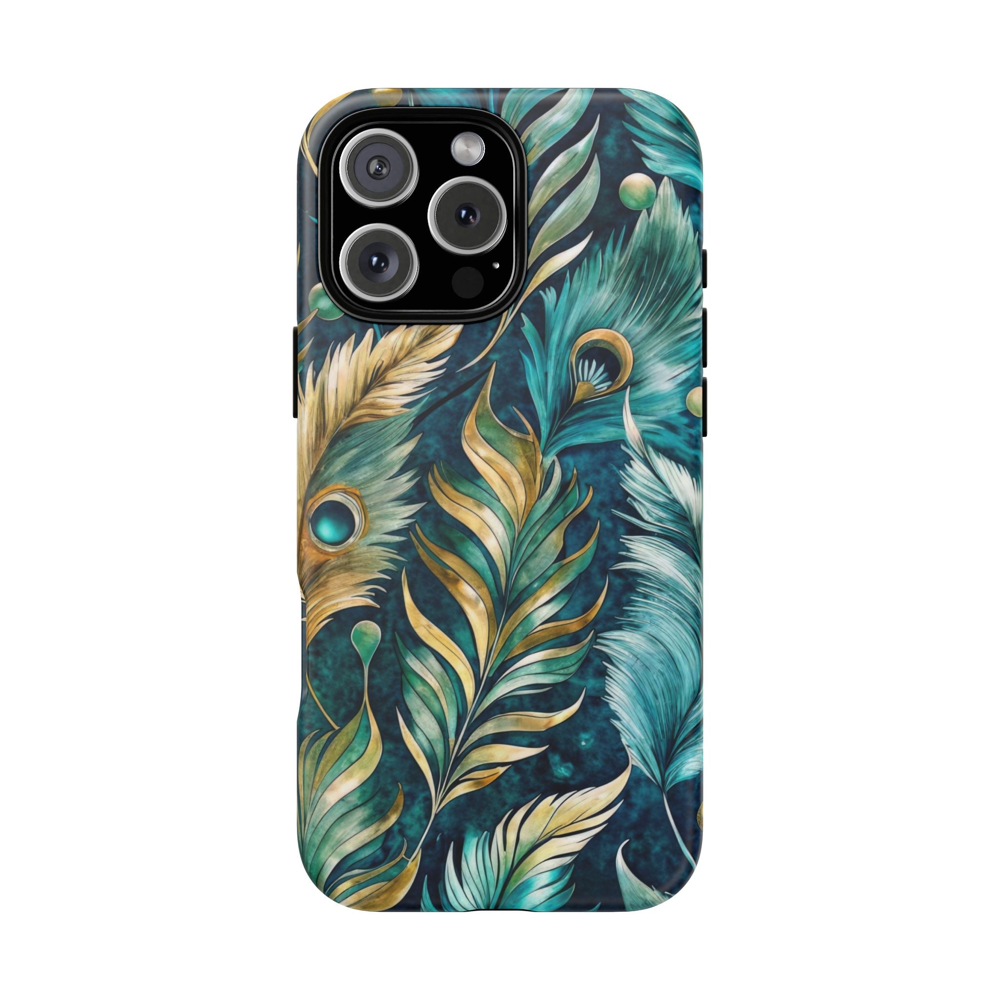 Peacock Feathers - Tough Guard Apple iPhone Case