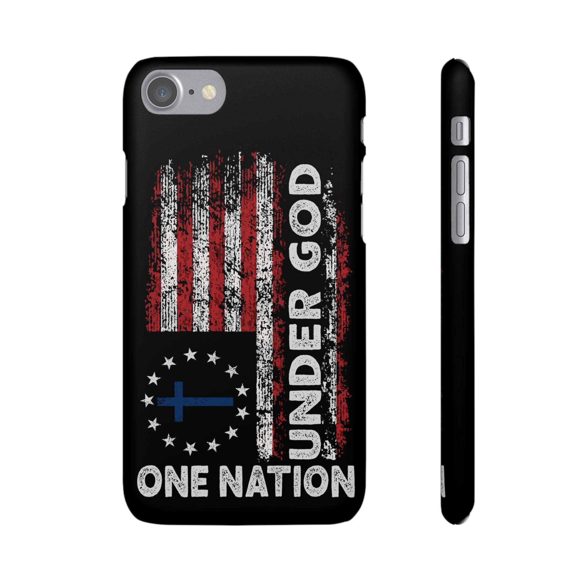 One Nation Under God American Flag - Snap Case Apple iPhone Case