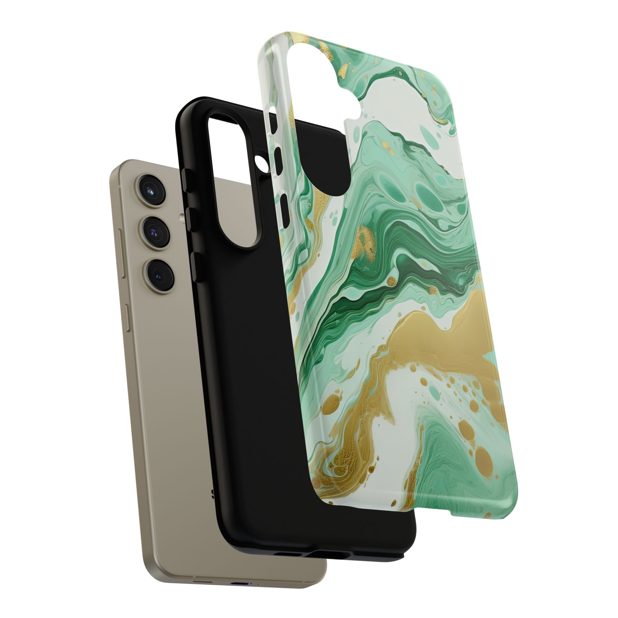 Emerald Gold Marble - Tough Guard Samsung Galaxy Case