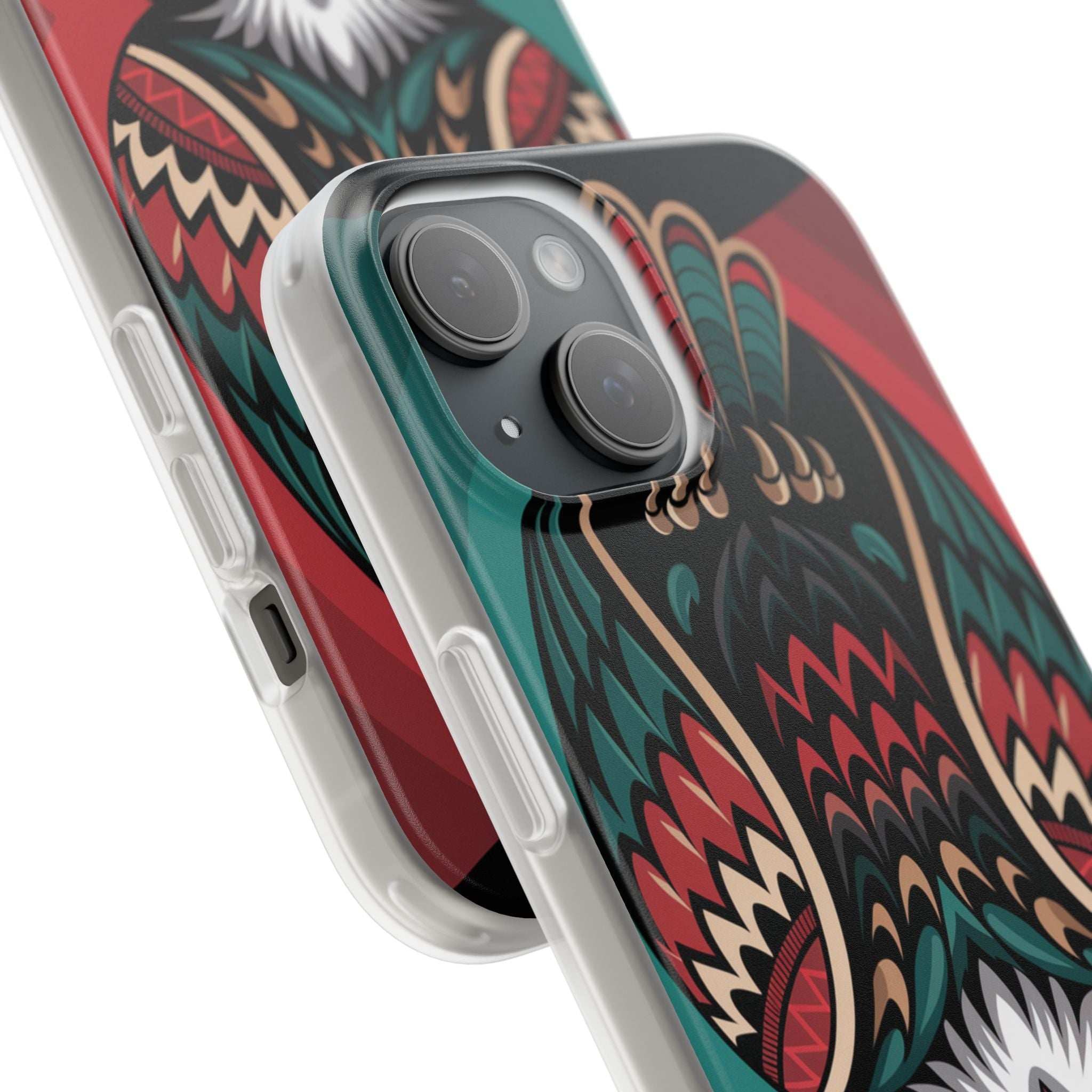 Majestic Haida Native American Owl - Flexi Case Apple iPhone Case