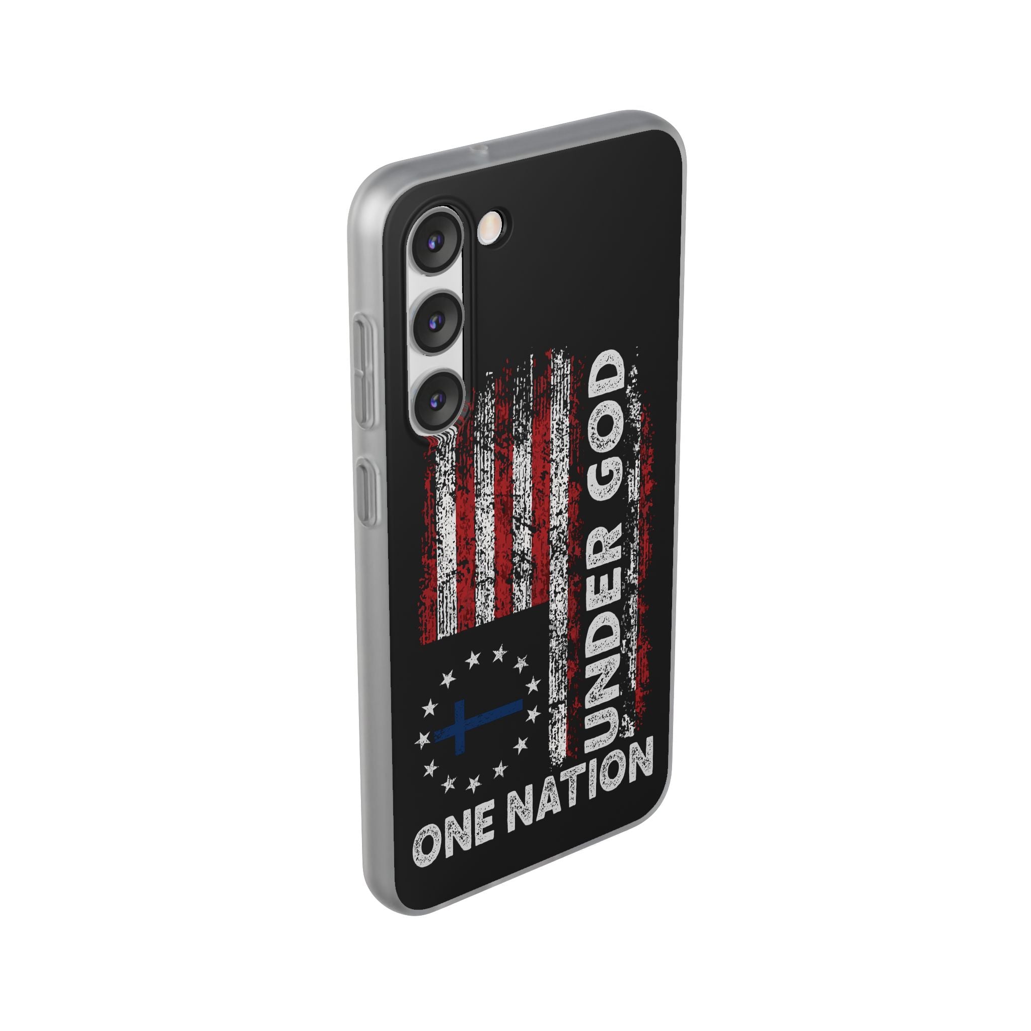 One Nation Under God American Flag - Flexi Case Samsung Galaxy Case