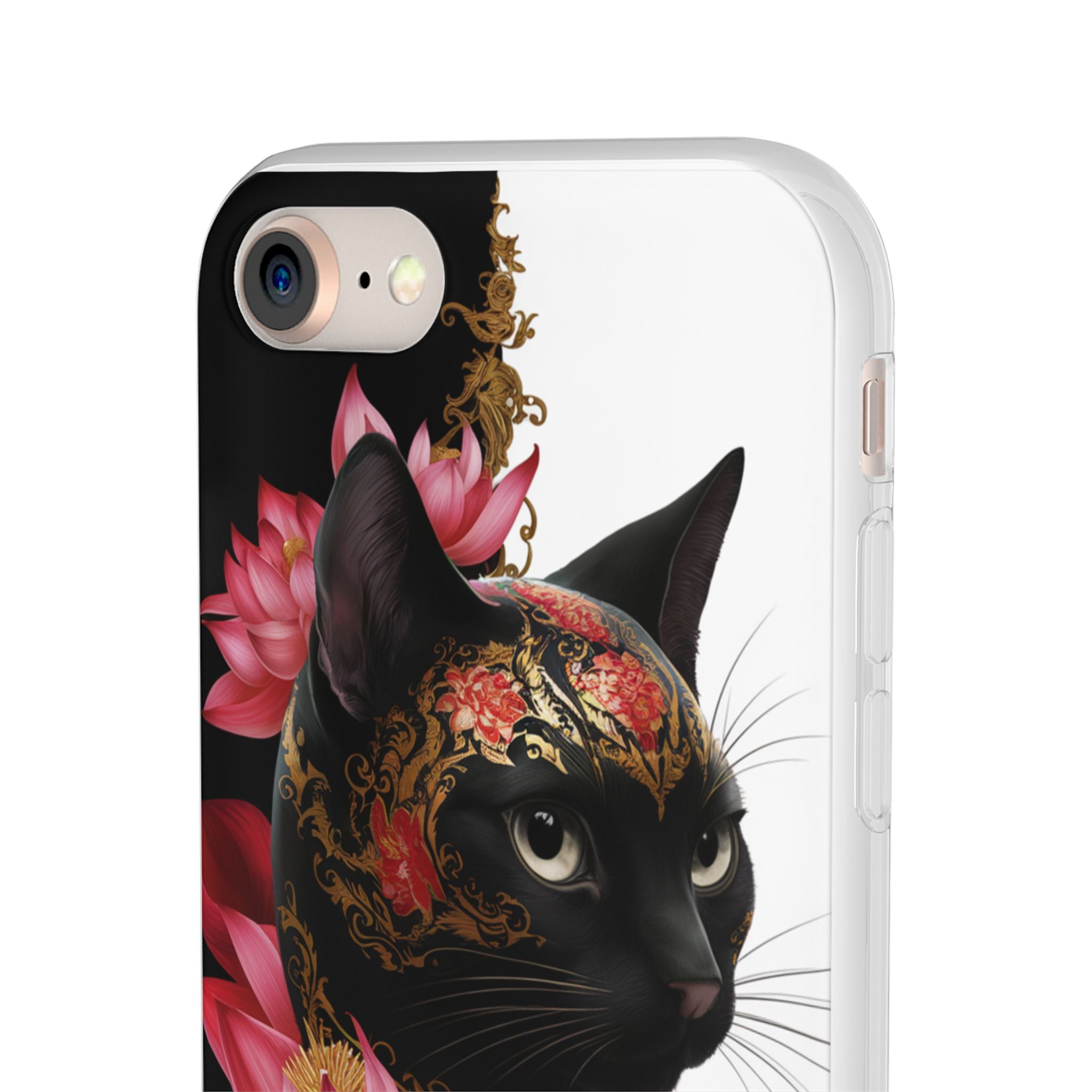 Yin & Yang Mystic Cat - Flexi Case Apple iPhone Case