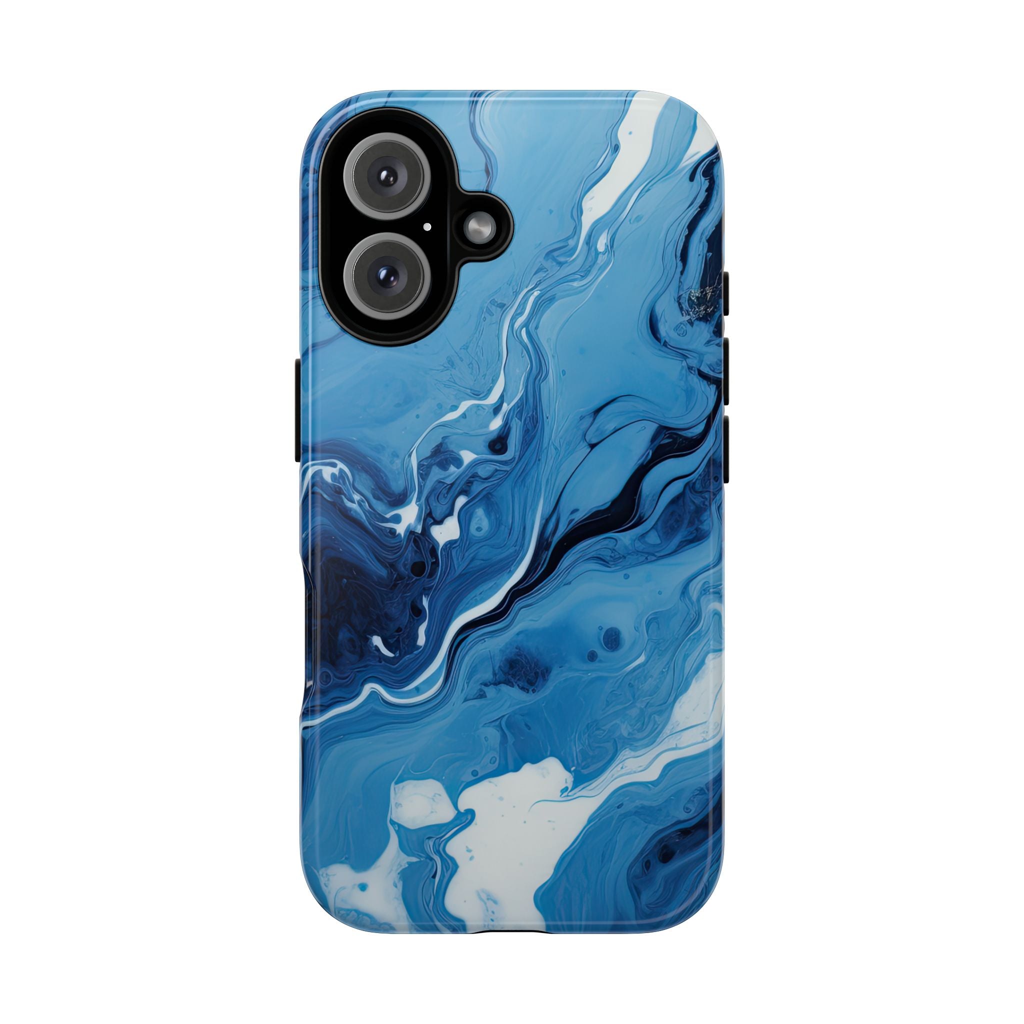 Blue Ocean Wave Marble - Tough Guard Apple iPhone Case