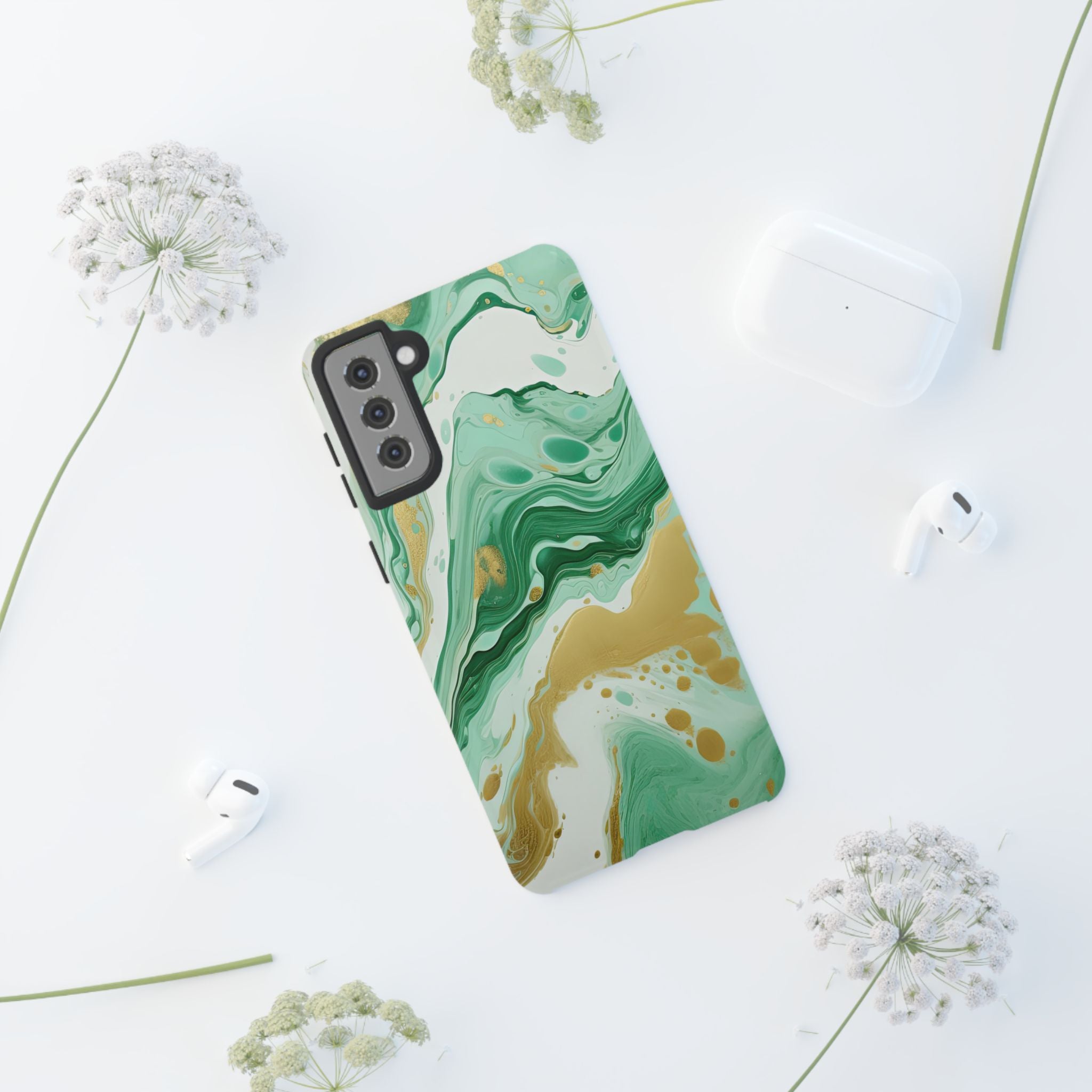 Emerald Gold Marble - Tough Guard Samsung Galaxy Case