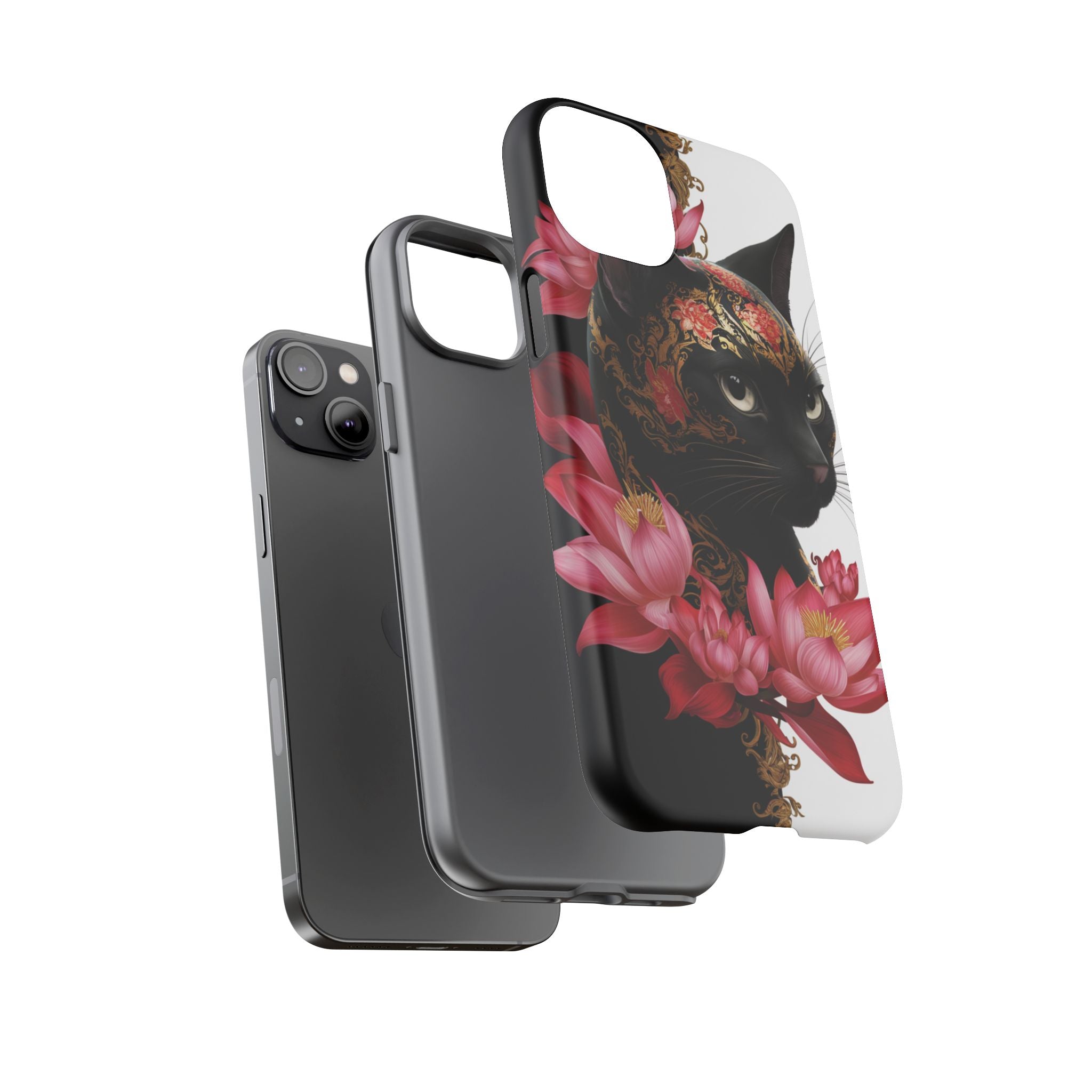 Yin & Yang Mystic Cat - Tough Guard Apple iPhone Case