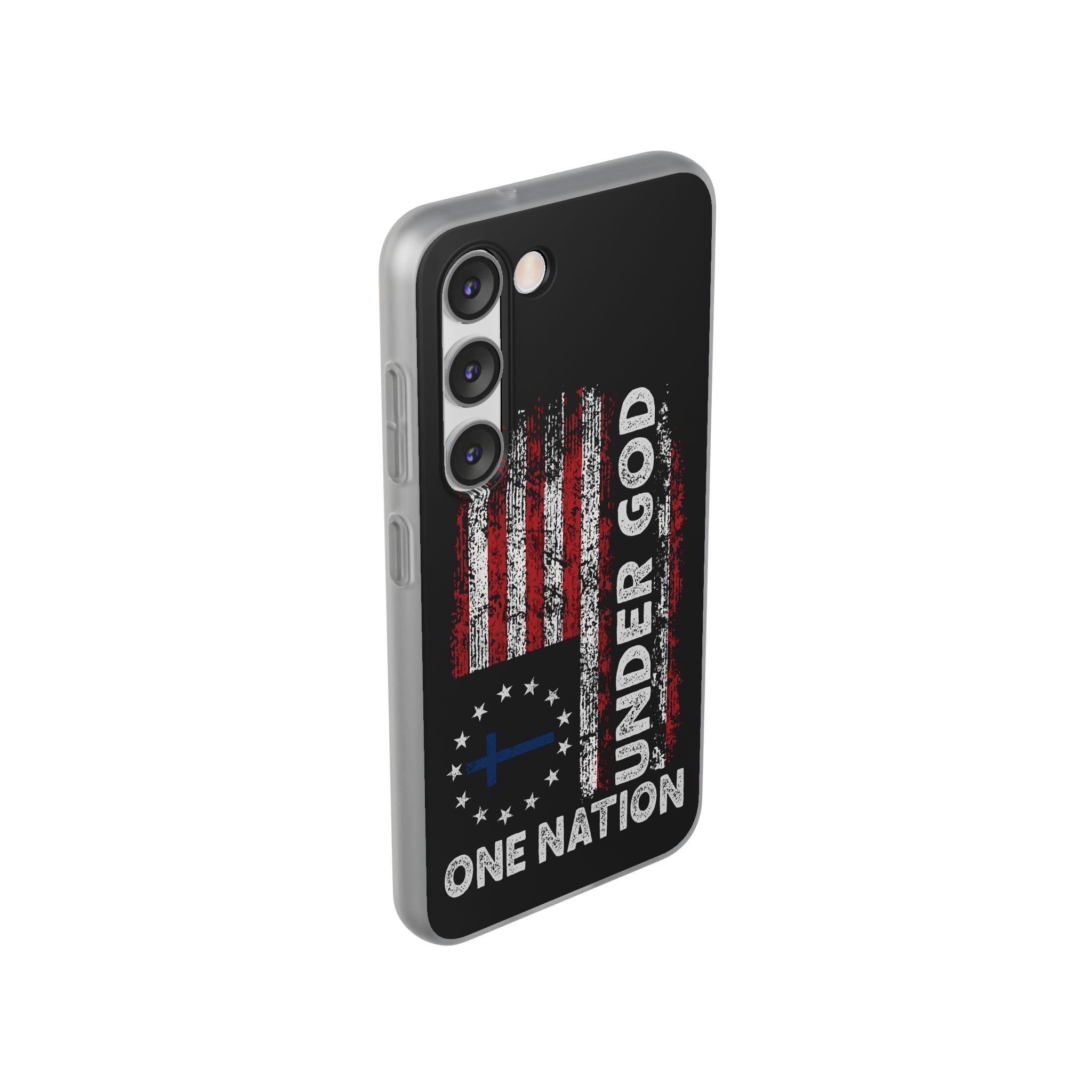 One Nation Under God American Flag - Flexi Case Samsung Galaxy Case