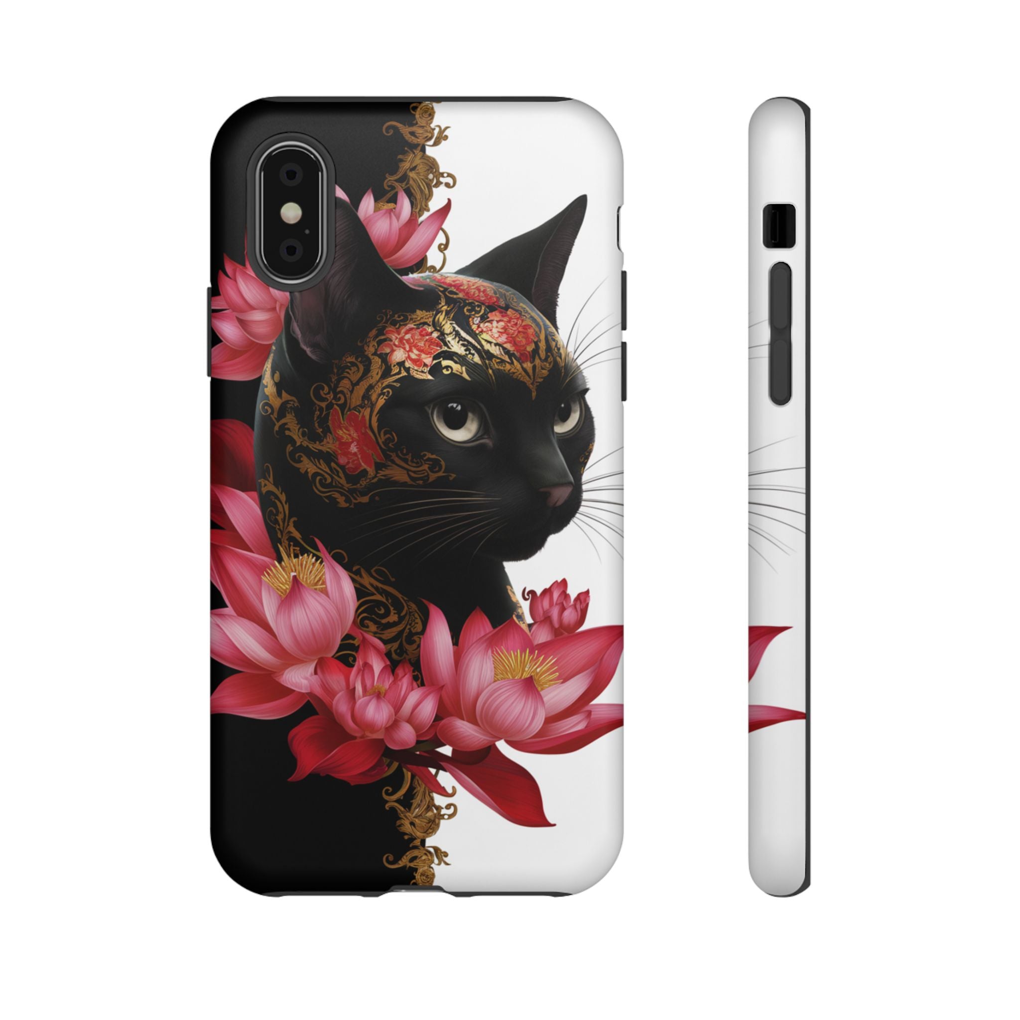 Yin & Yang Mystic Cat - Tough Guard Apple iPhone Case