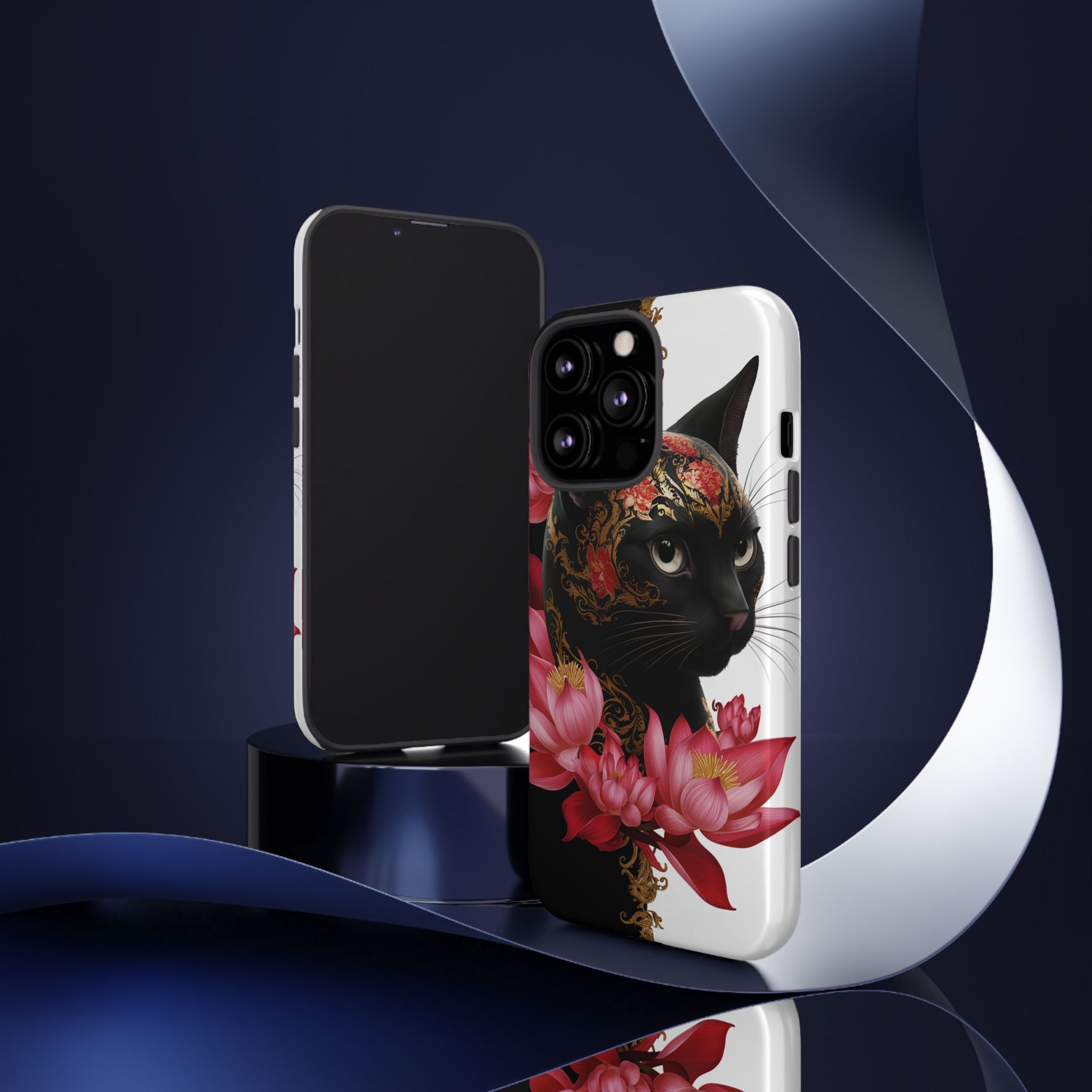 Yin & Yang Mystic Cat - Tough Guard Apple iPhone Case