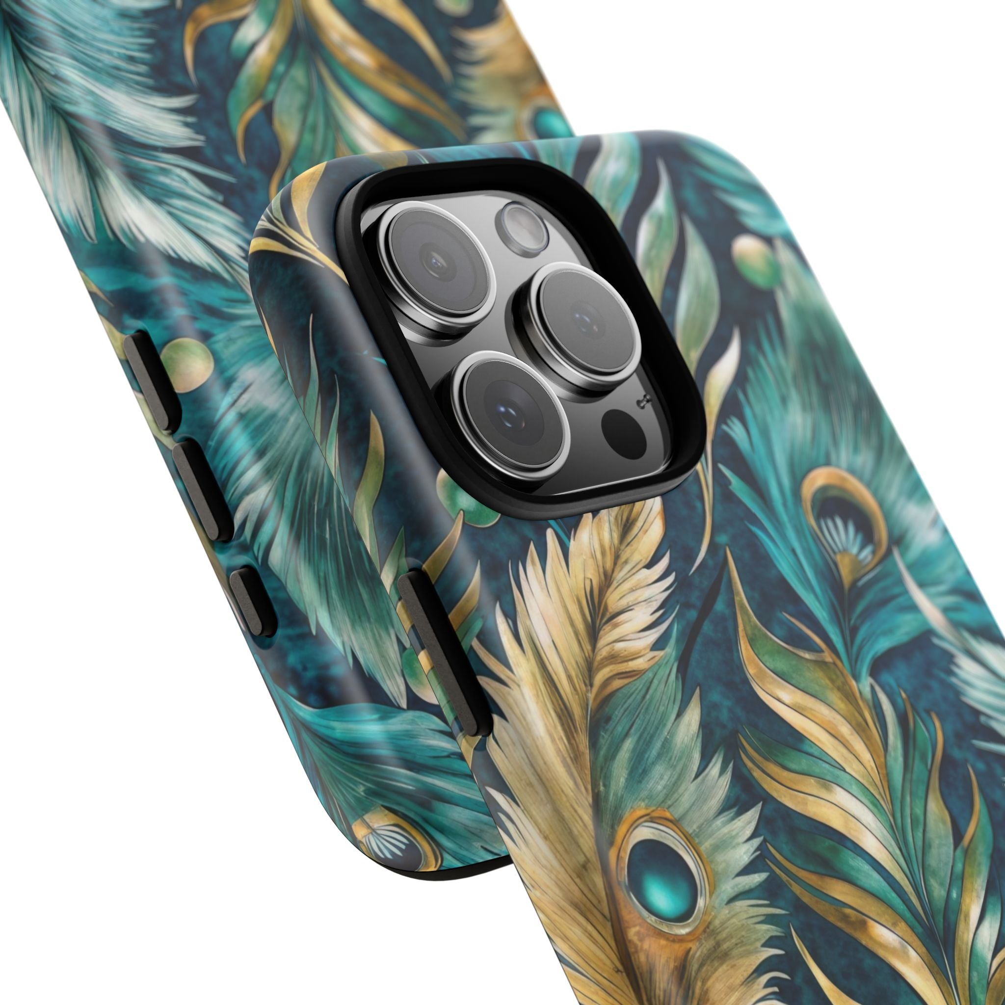 Peacock Feathers - Tough Guard Apple iPhone Case