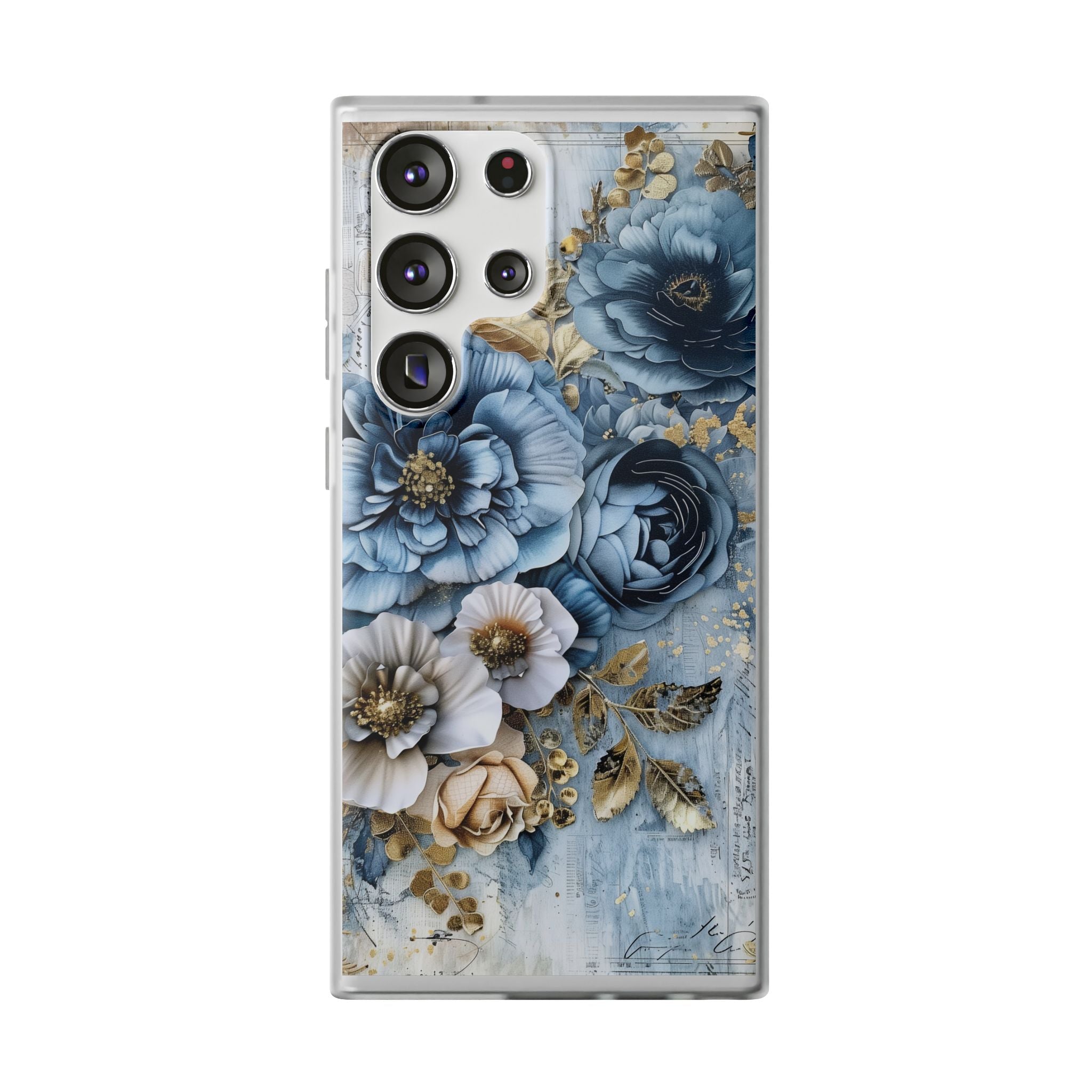 Blooming Blue Floral Bouquet Flexi Case - Samsung Galaxy Case