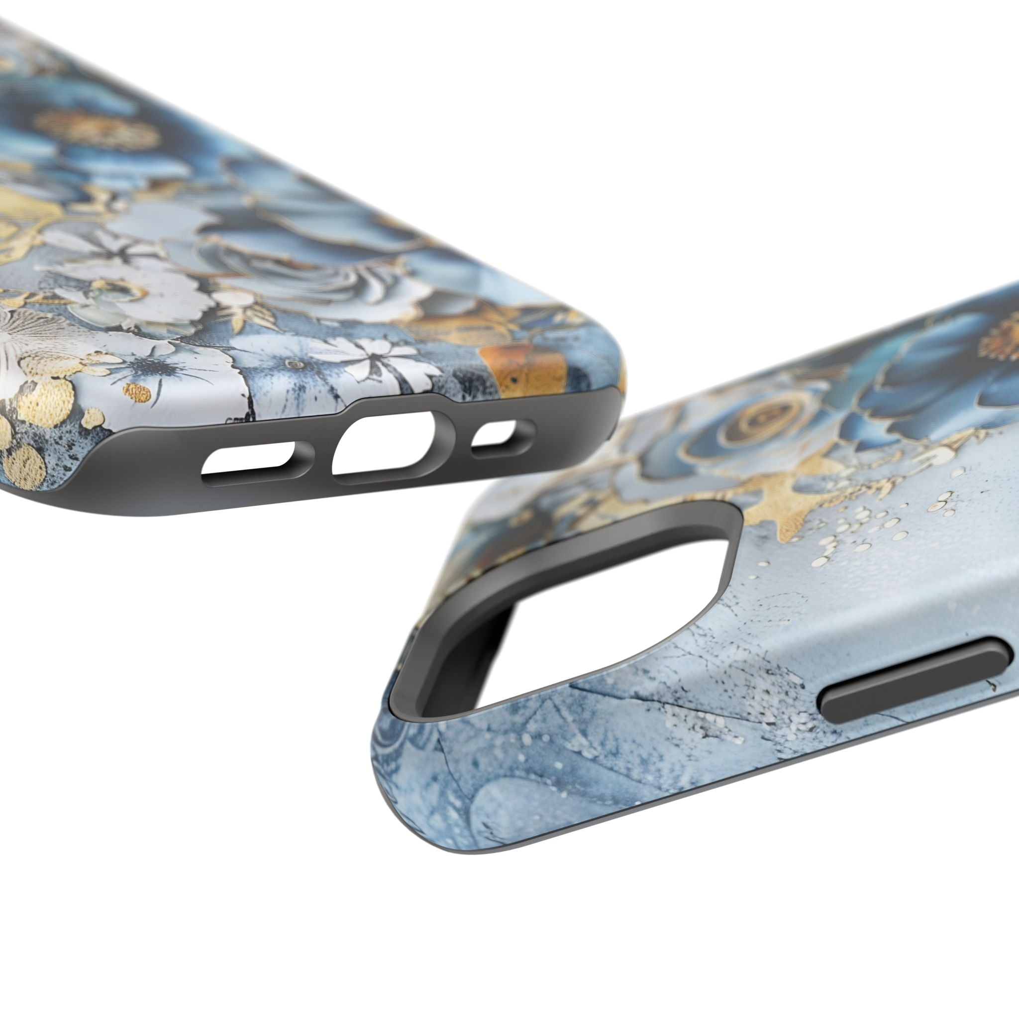 Blooming Blue Floral Bouquet - Impact Guard Apple iPhone Case