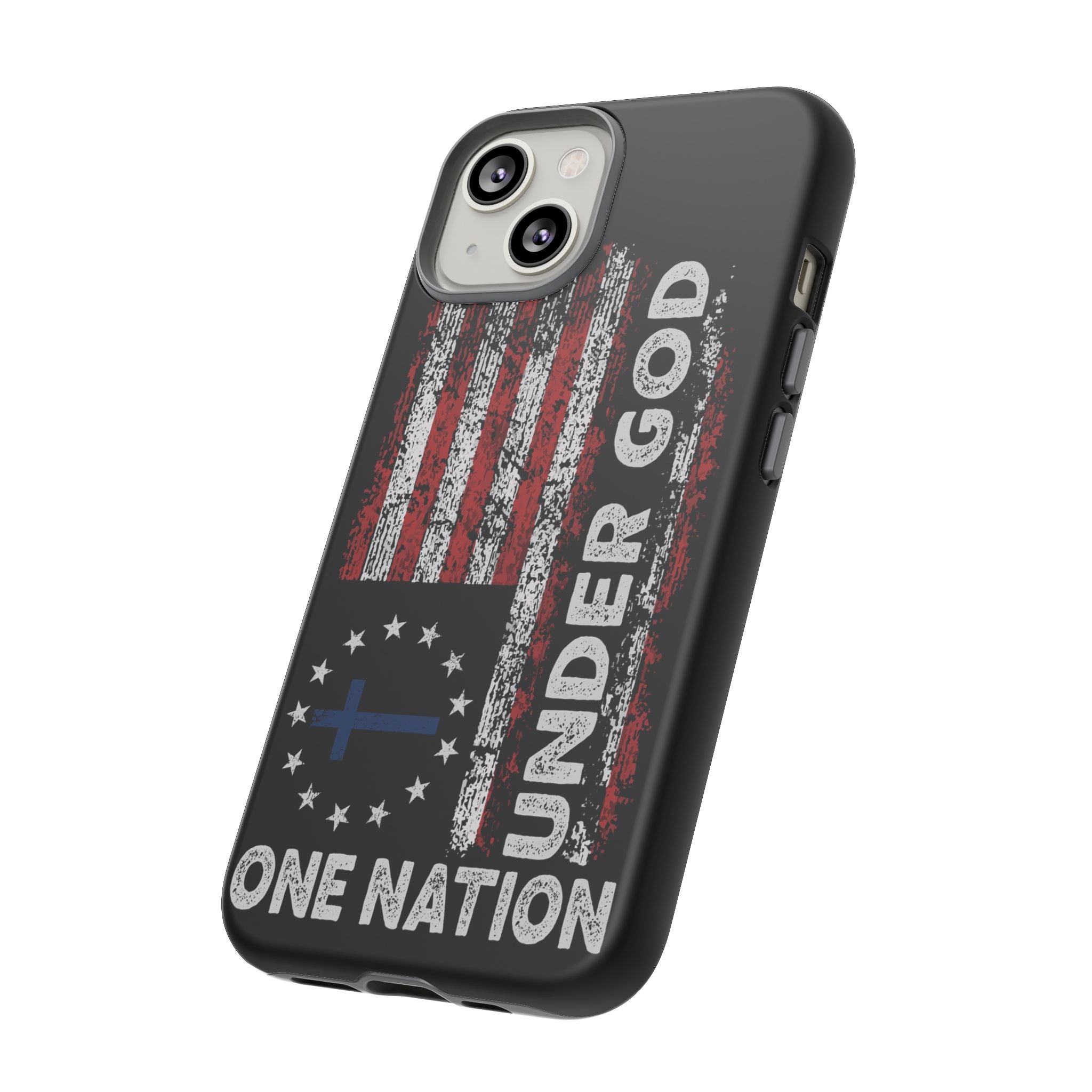 One Nation Under God American Flag - Tough Guard Apple iPhone Case