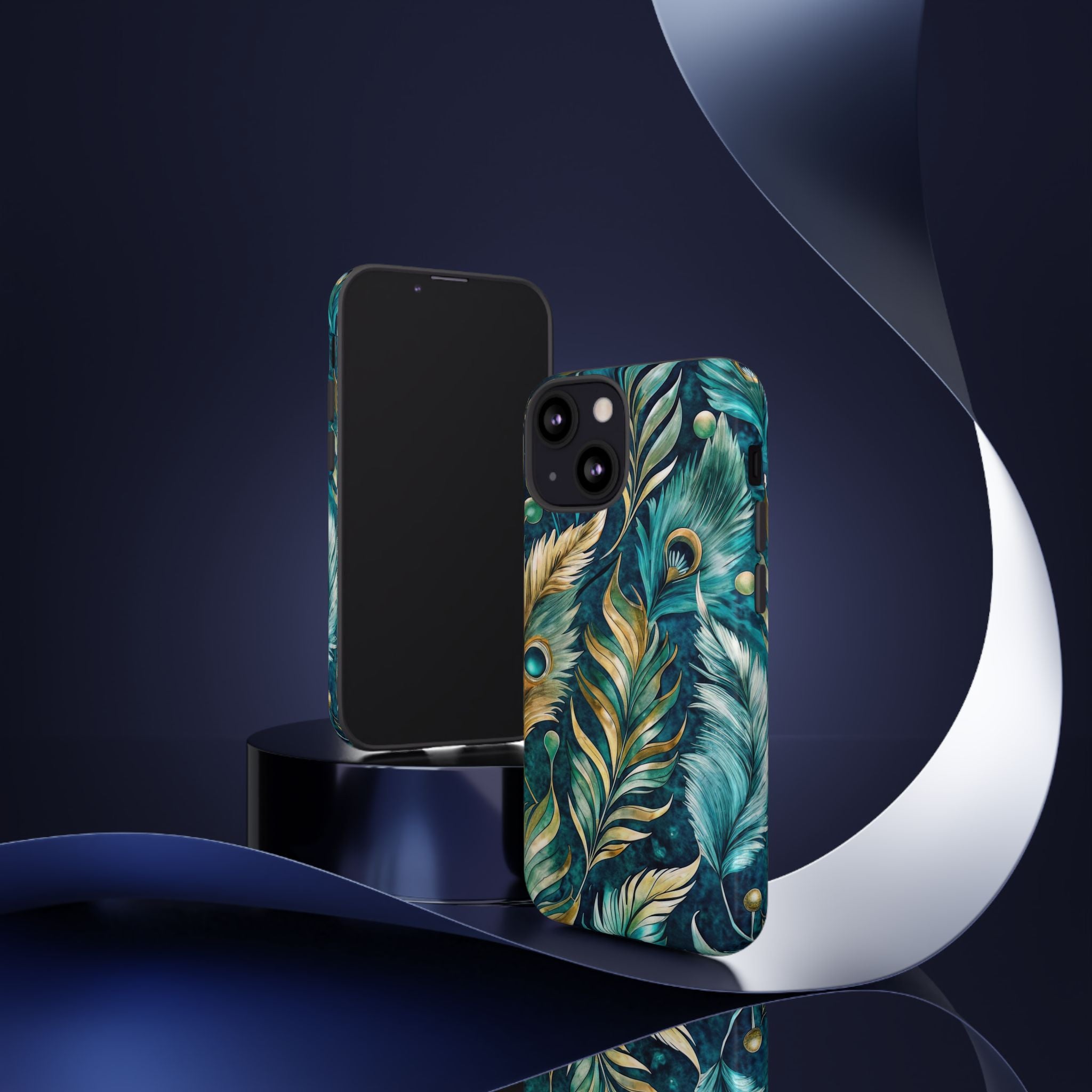 Peacock Feathers - Tough Guard Apple iPhone Case