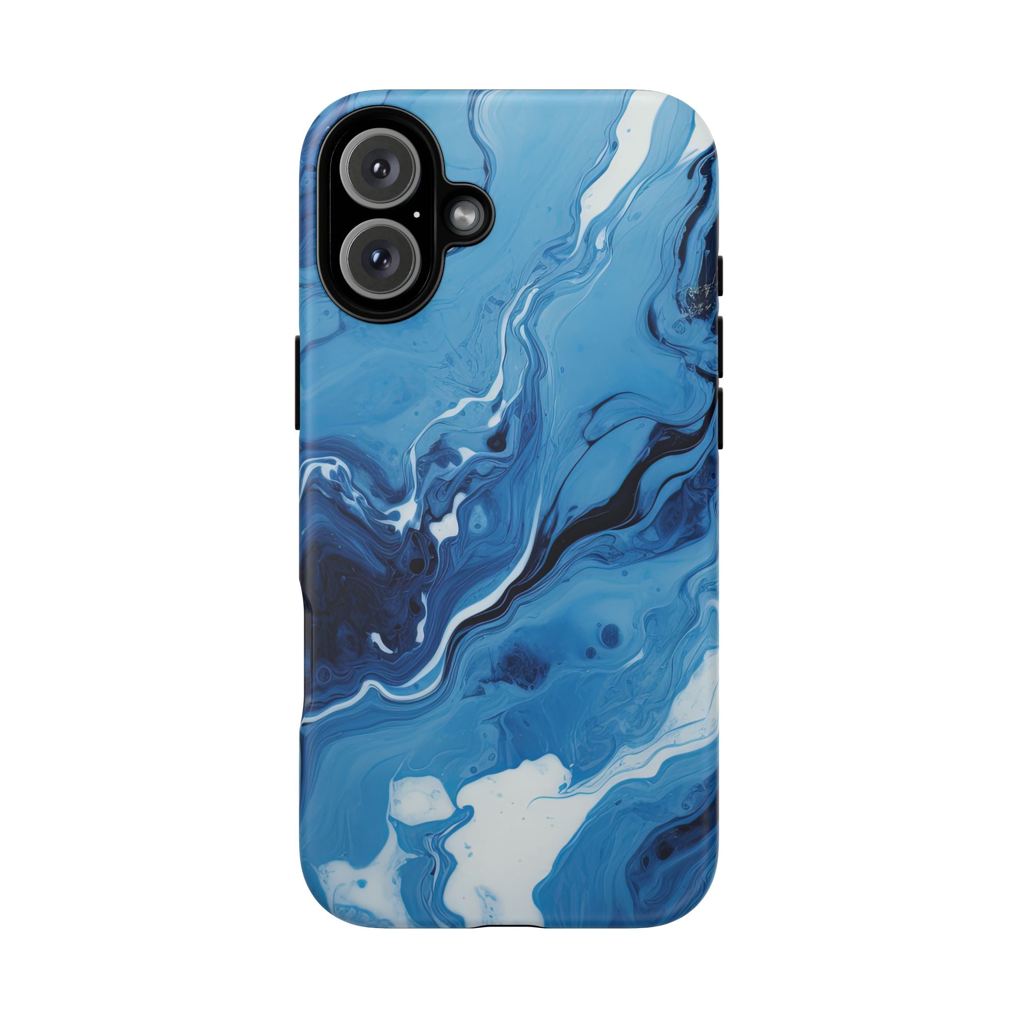 Blue Ocean Wave Marble - Tough Guard Apple iPhone Case