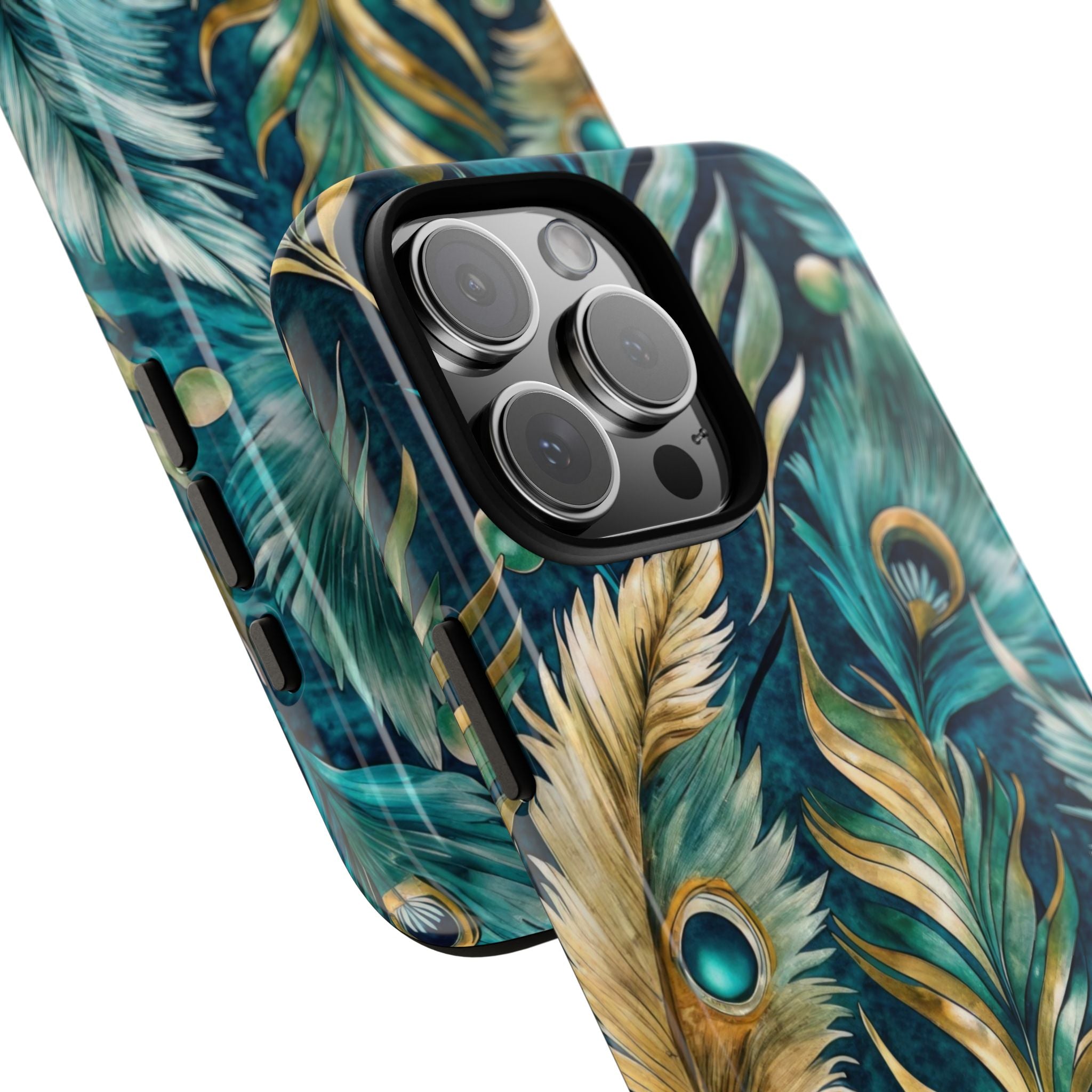 Peacock Feathers - Tough Guard Apple iPhone Case