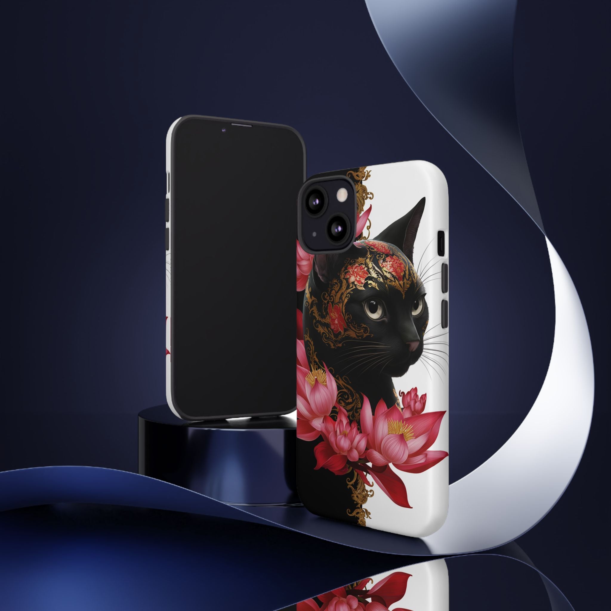 Yin & Yang Mystic Cat - Tough Guard Apple iPhone Case