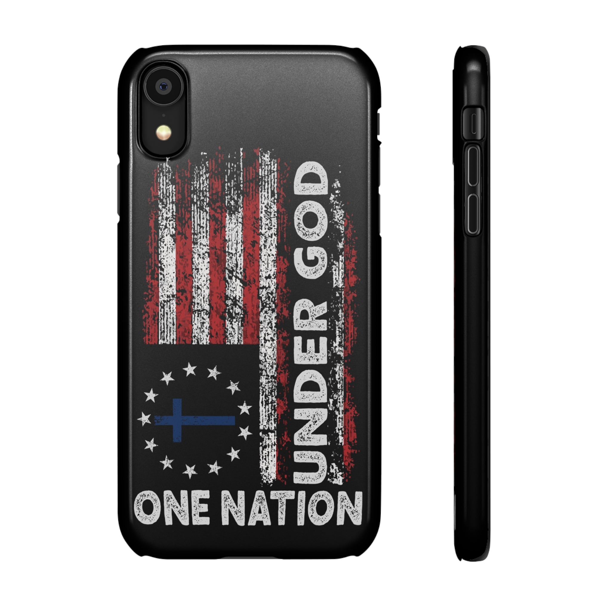 One Nation Under God American Flag - Snap Case Apple iPhone Case