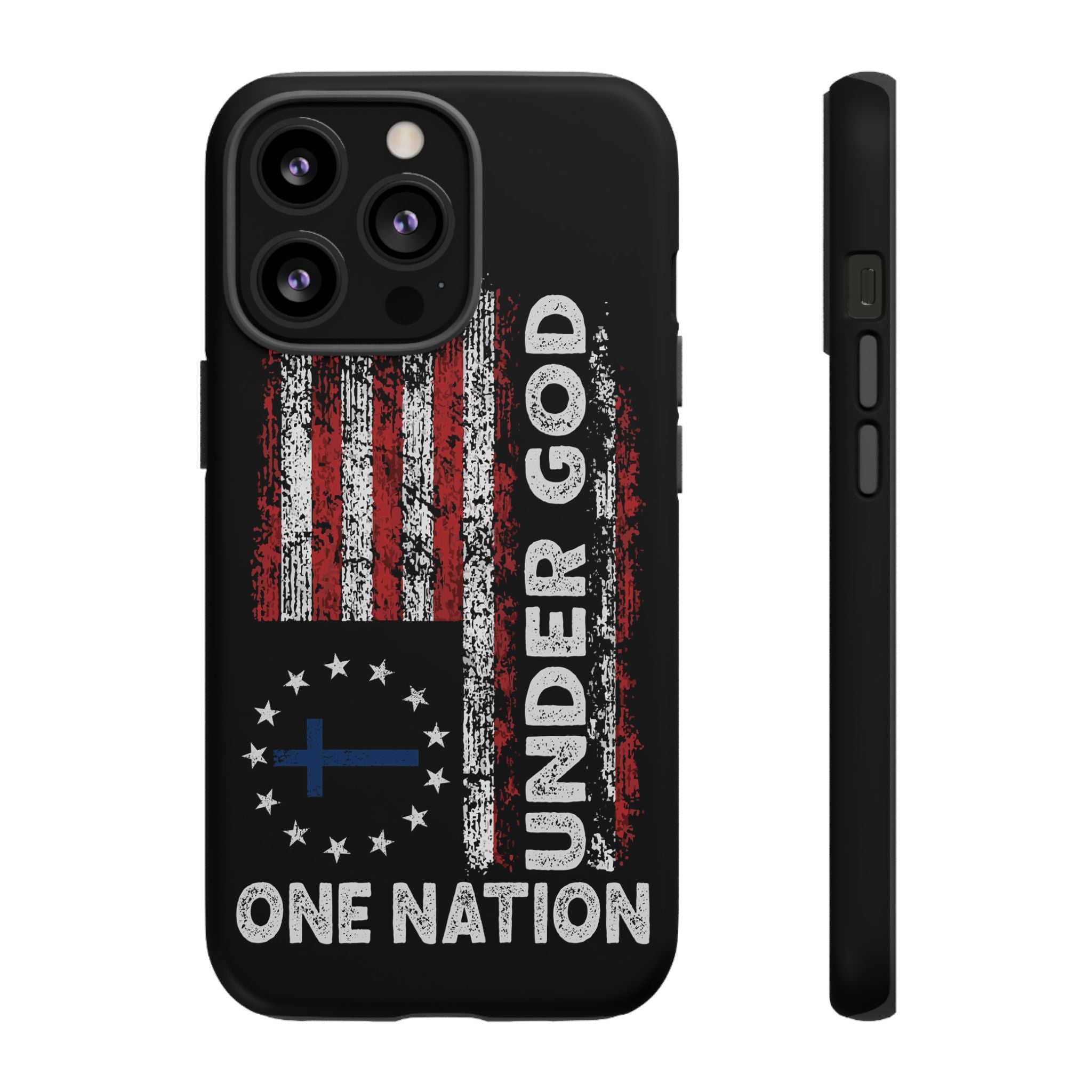 One Nation Under God American Flag - Tough Guard Apple iPhone Case