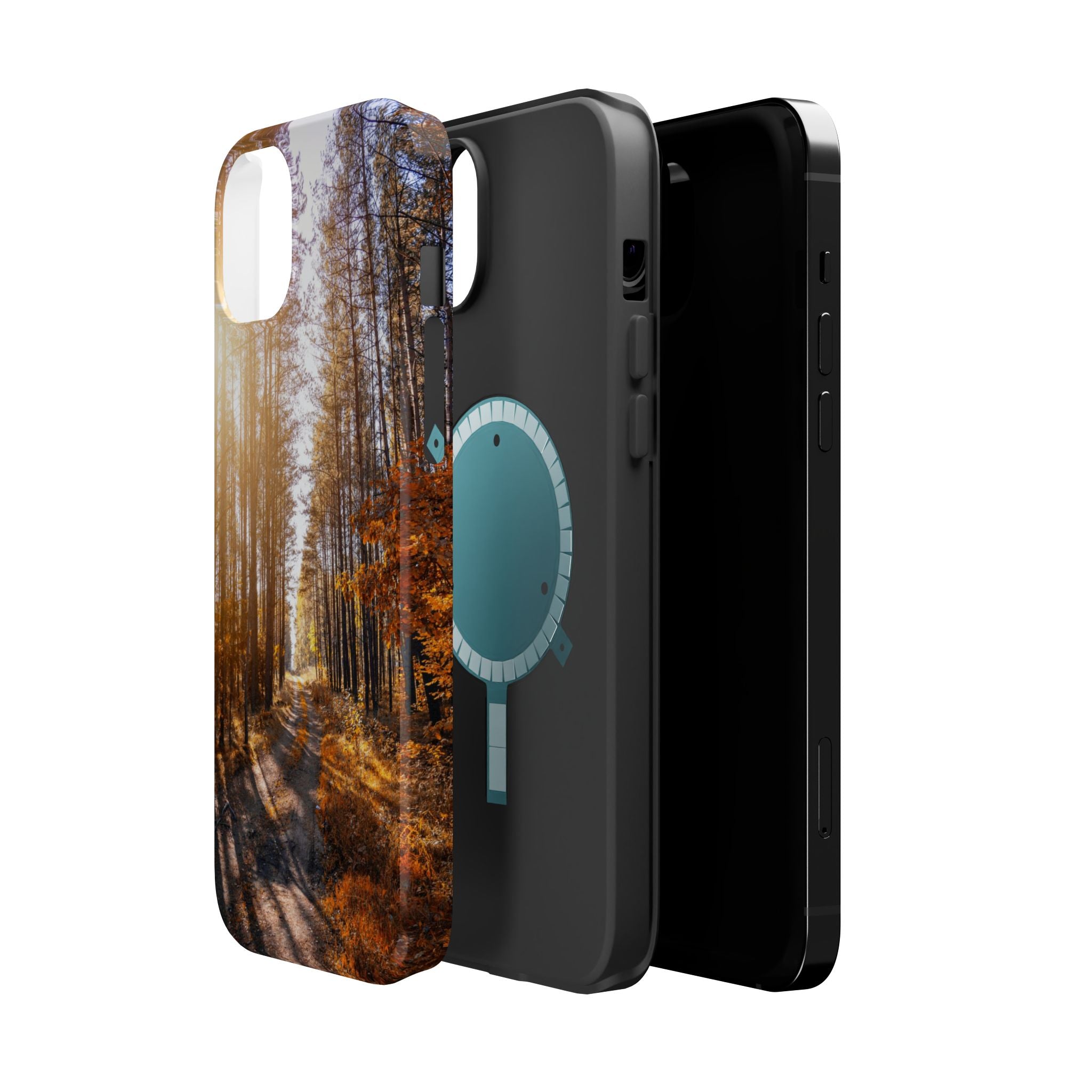 Autumn Forest Way - Magnetic Armor Tough Case Apple iPhone