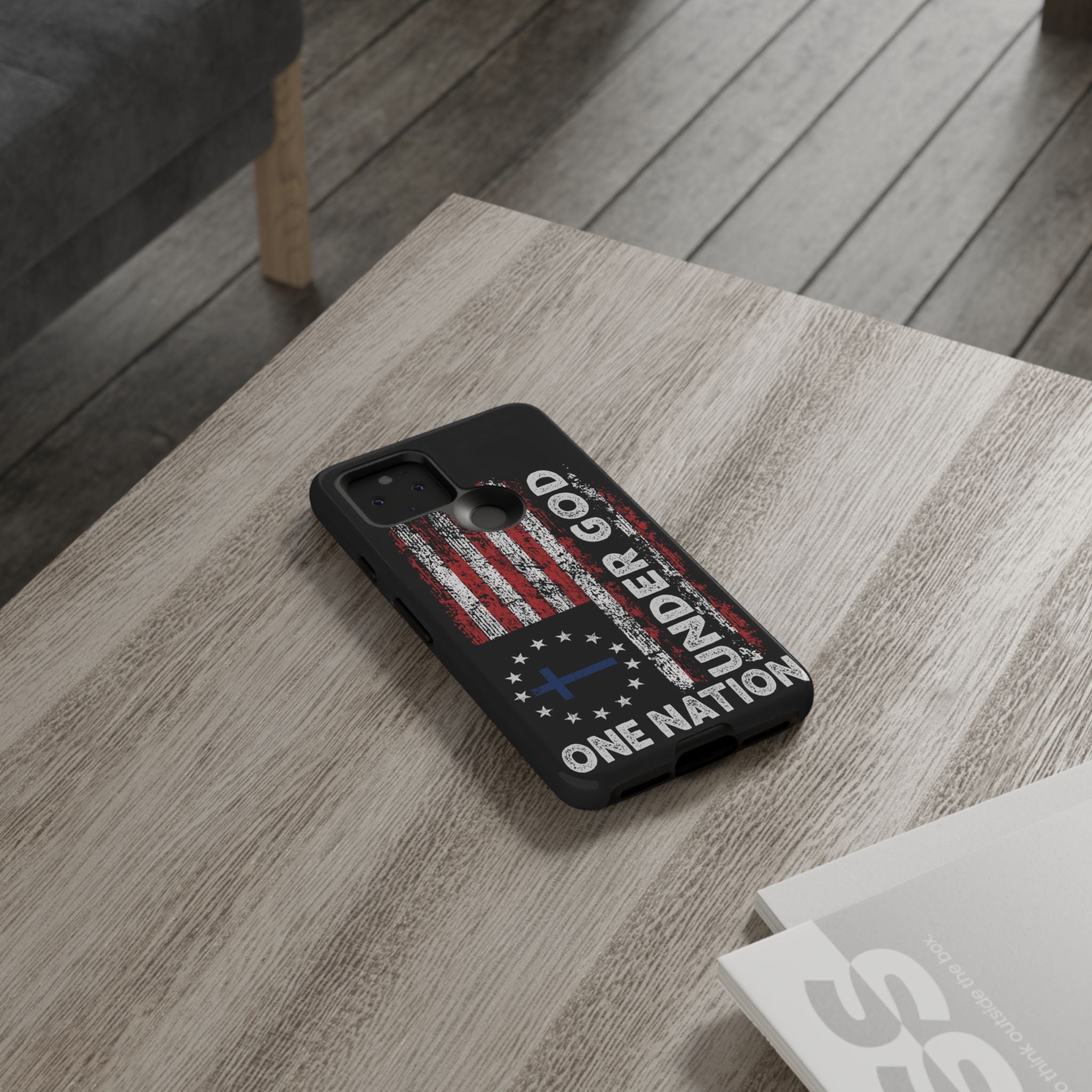 One Nation Under God American Flag - Tough Guard Google Pixel Case