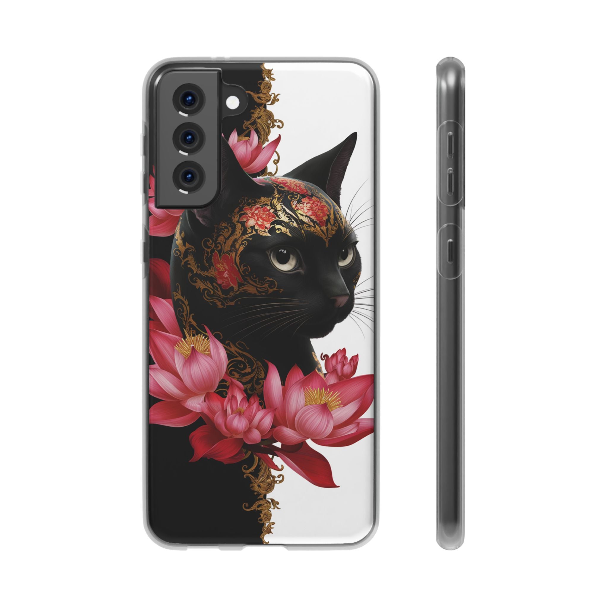 Yin & Yang Mystic Cat - Flexi Case Samsung Galaxy Case
