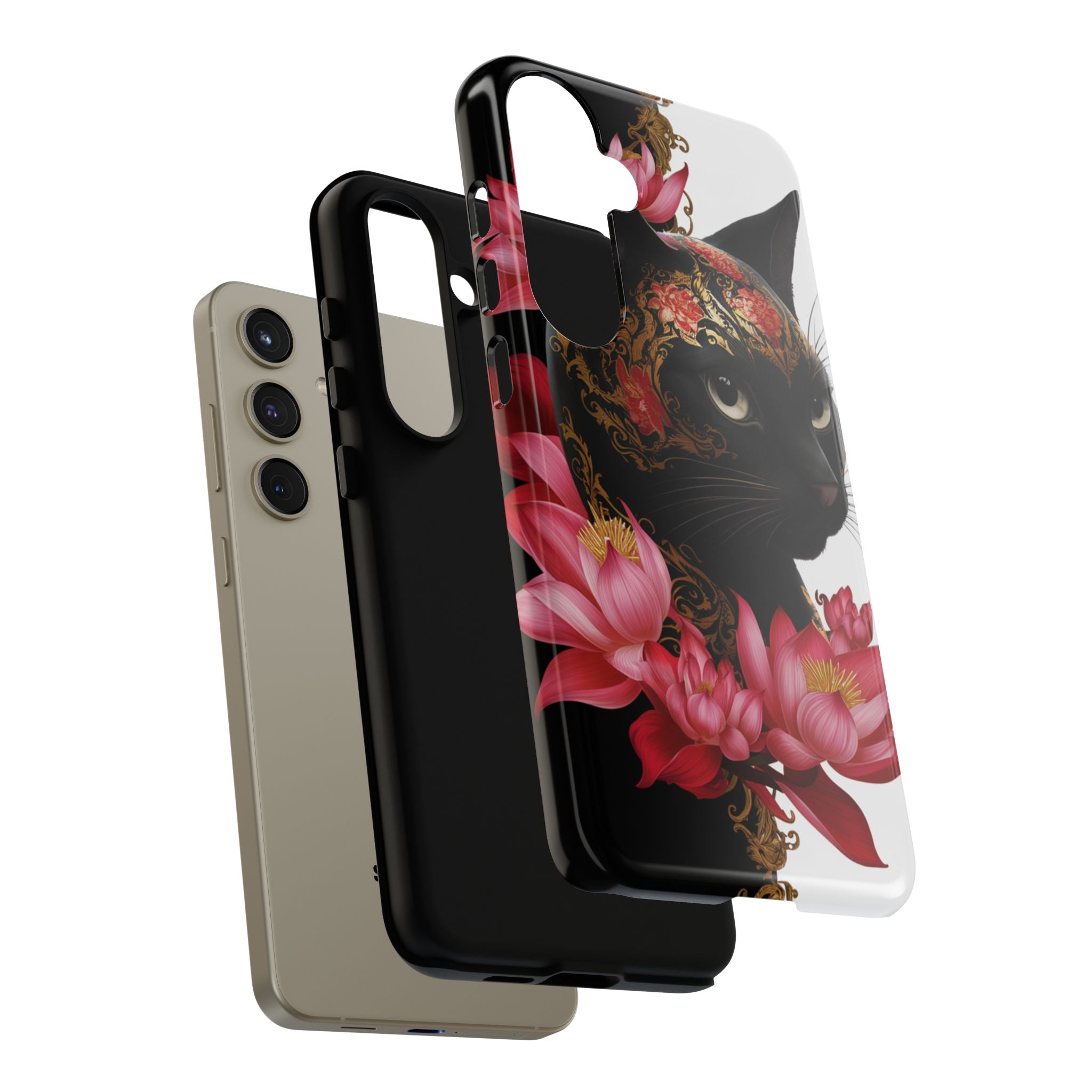 Yin & Yang Mystic Cat - Tough Guard Samsung Galaxy Case